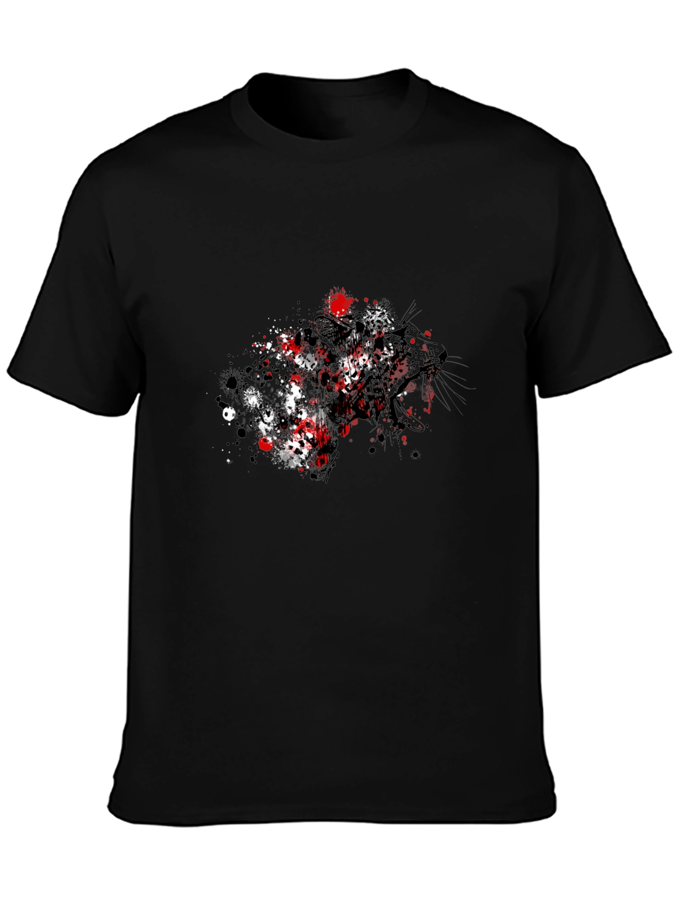 Black Panther Splatter T-Shirt