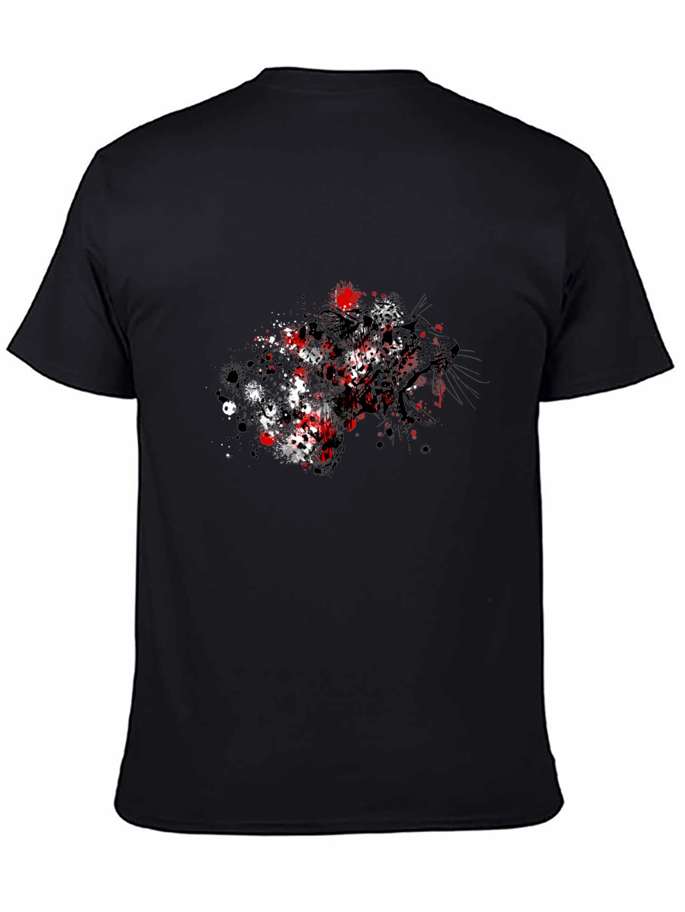 Black Panther Splatter T-Shirt