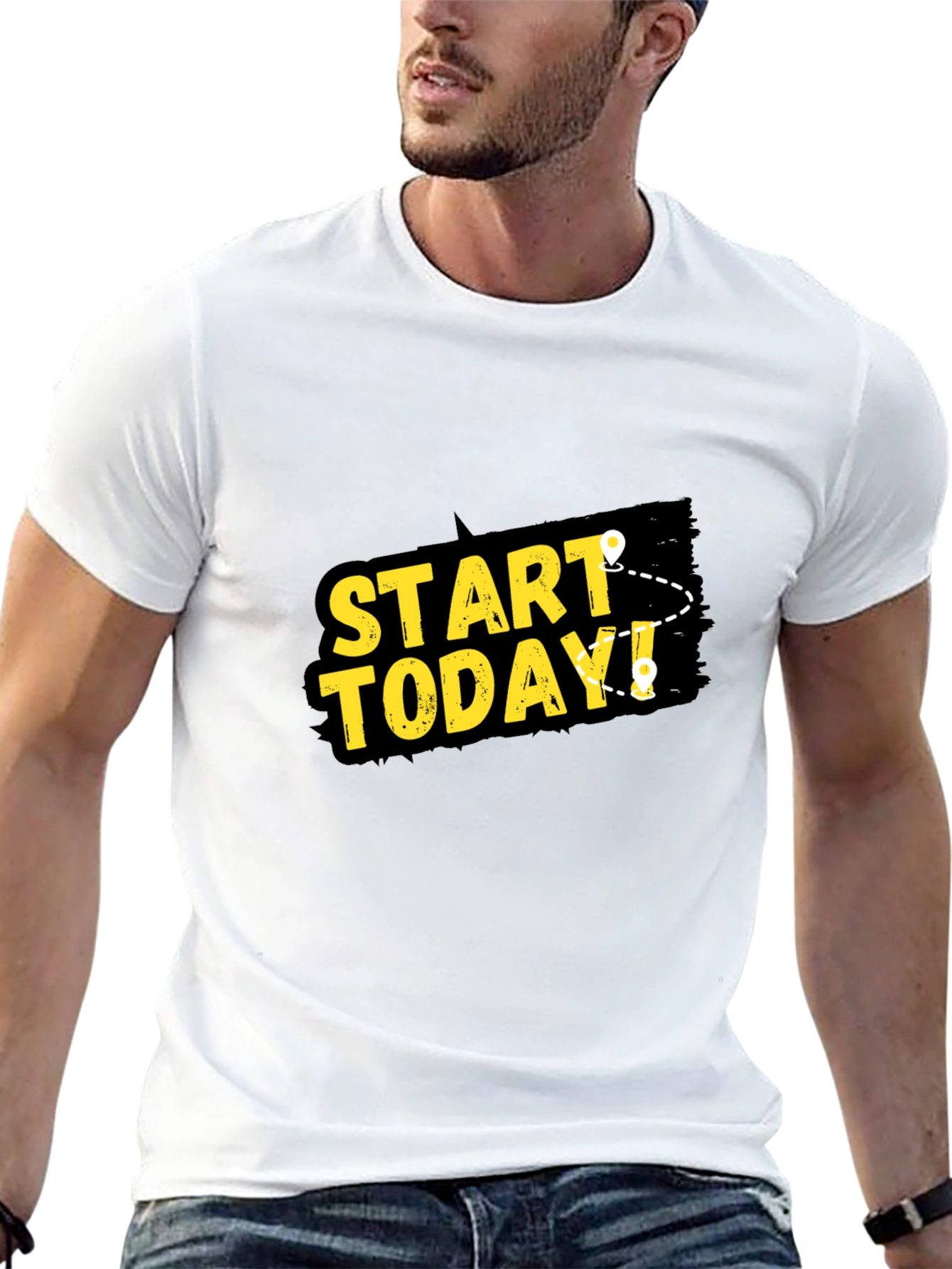Start Today Graphic Black T-Shirt