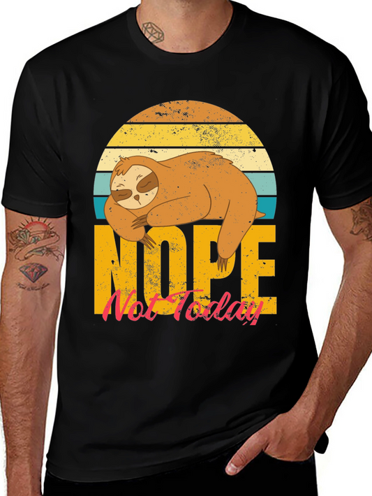 Nope Not Today Sloth Graphic Tee