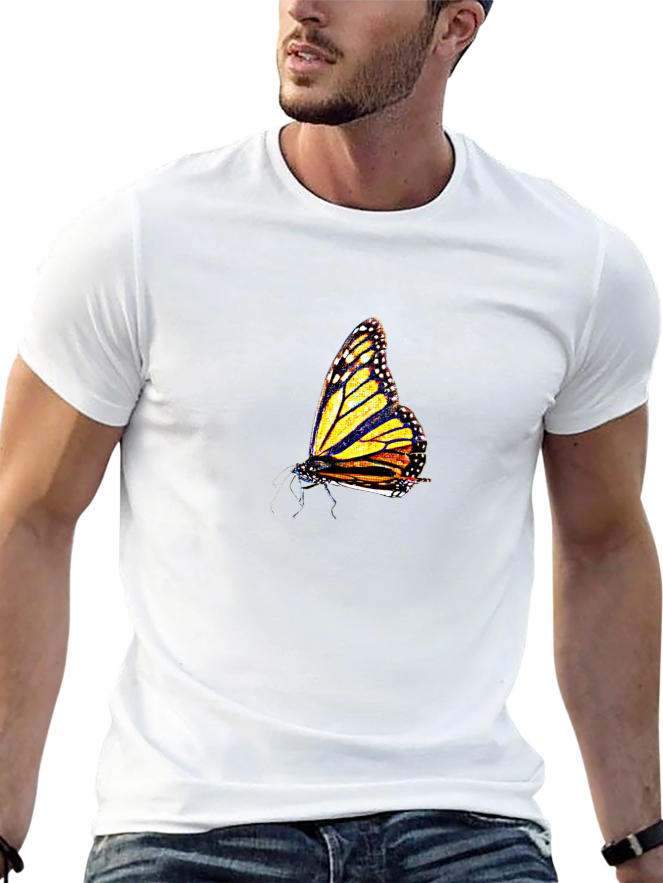 Butterfly Graphic Black T-Shirt
