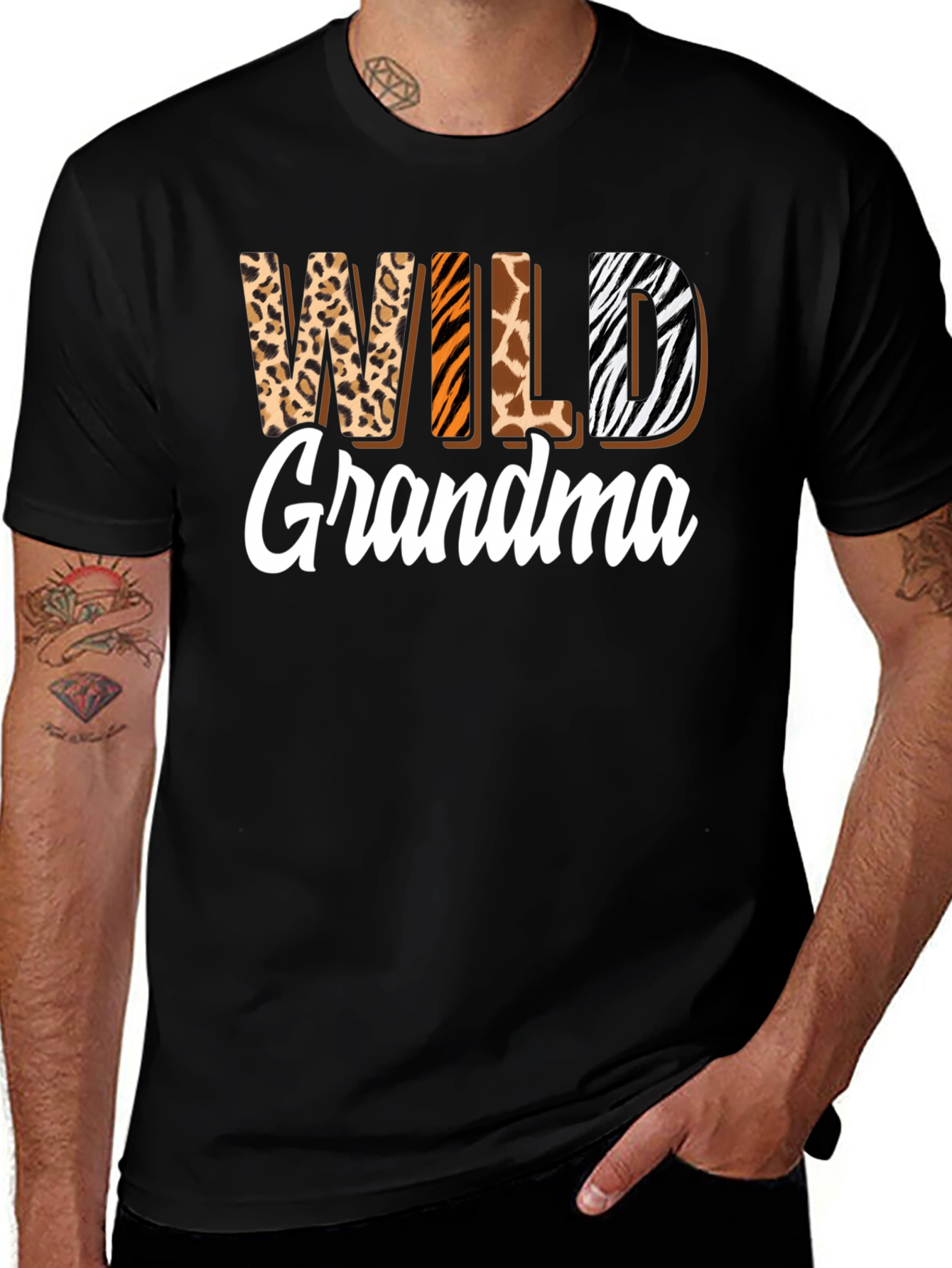 Wild Grandma Animal Print Tee