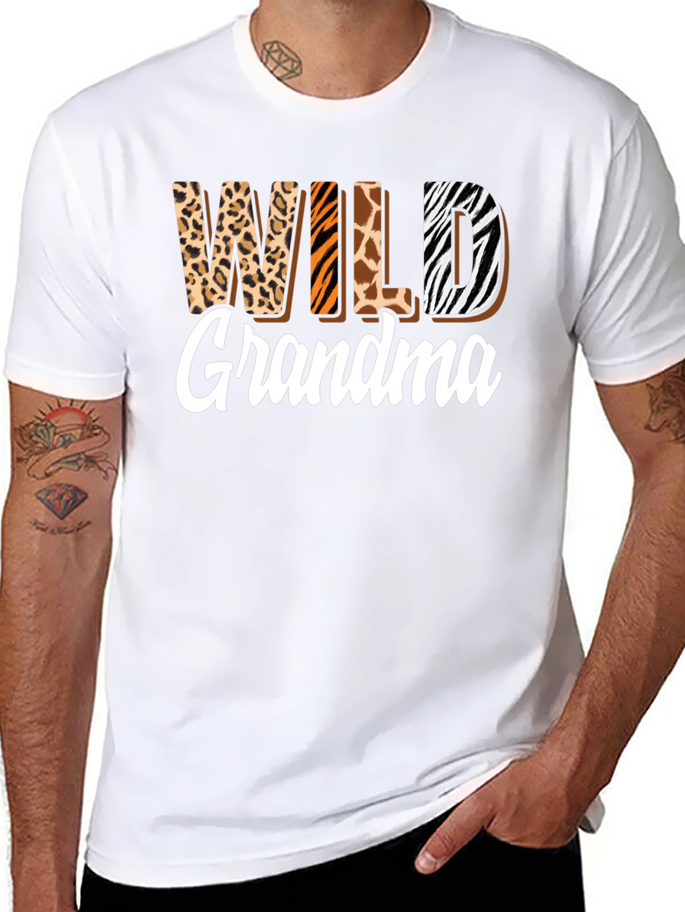Wild Grandma Animal Print Tee