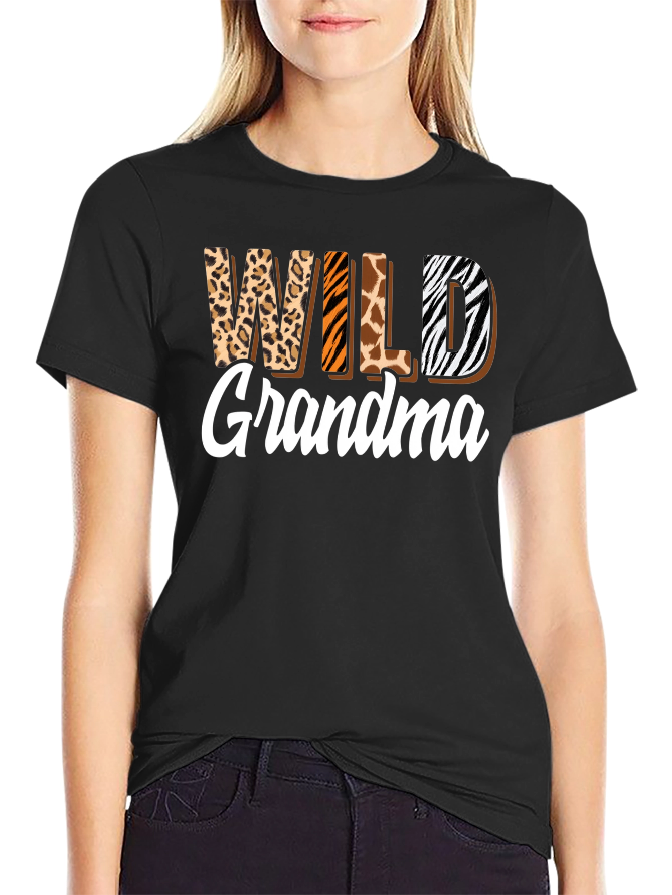 Wild Grandma Animal Print Tee
