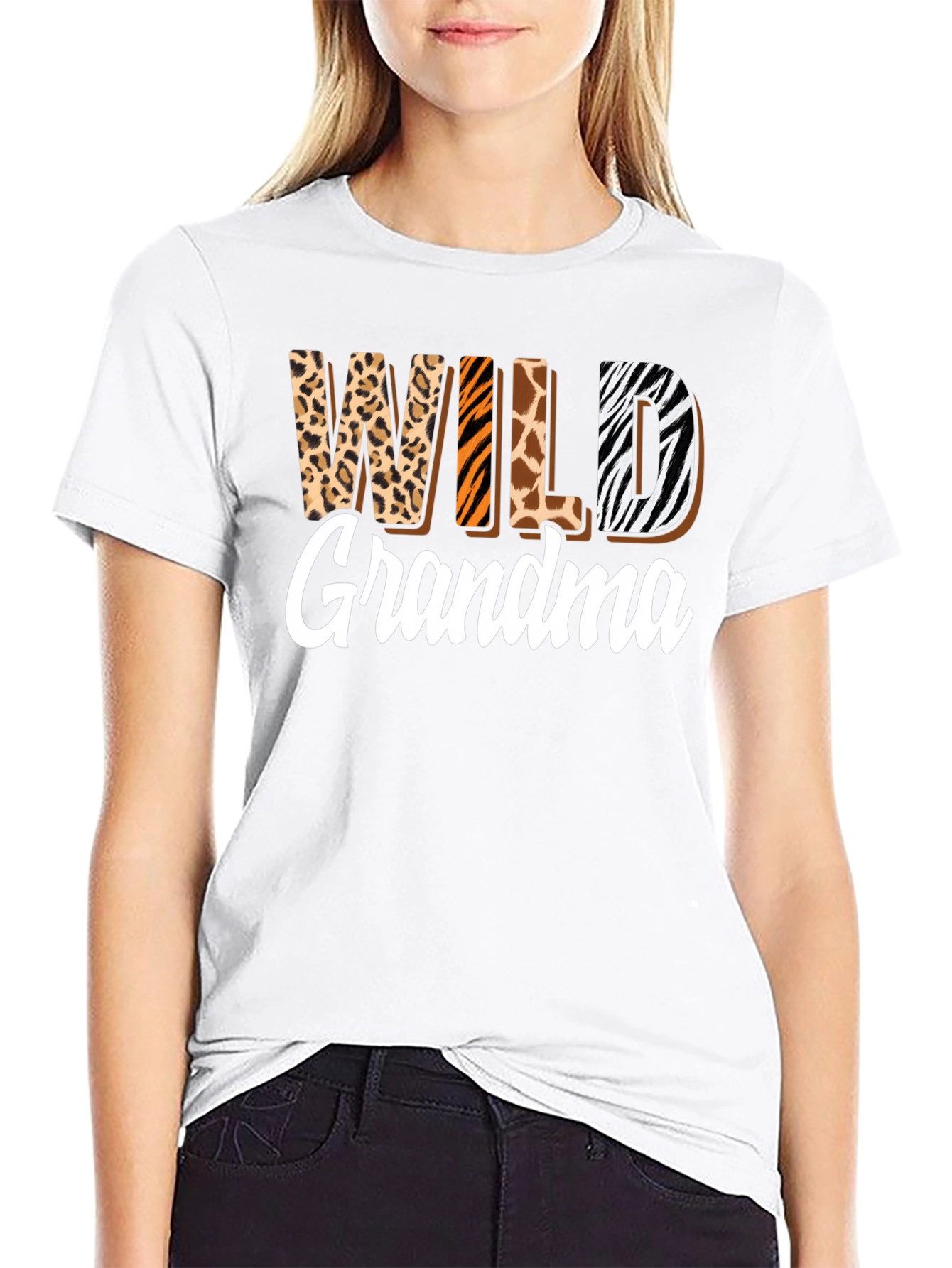 Wild Grandma Animal Print Tee