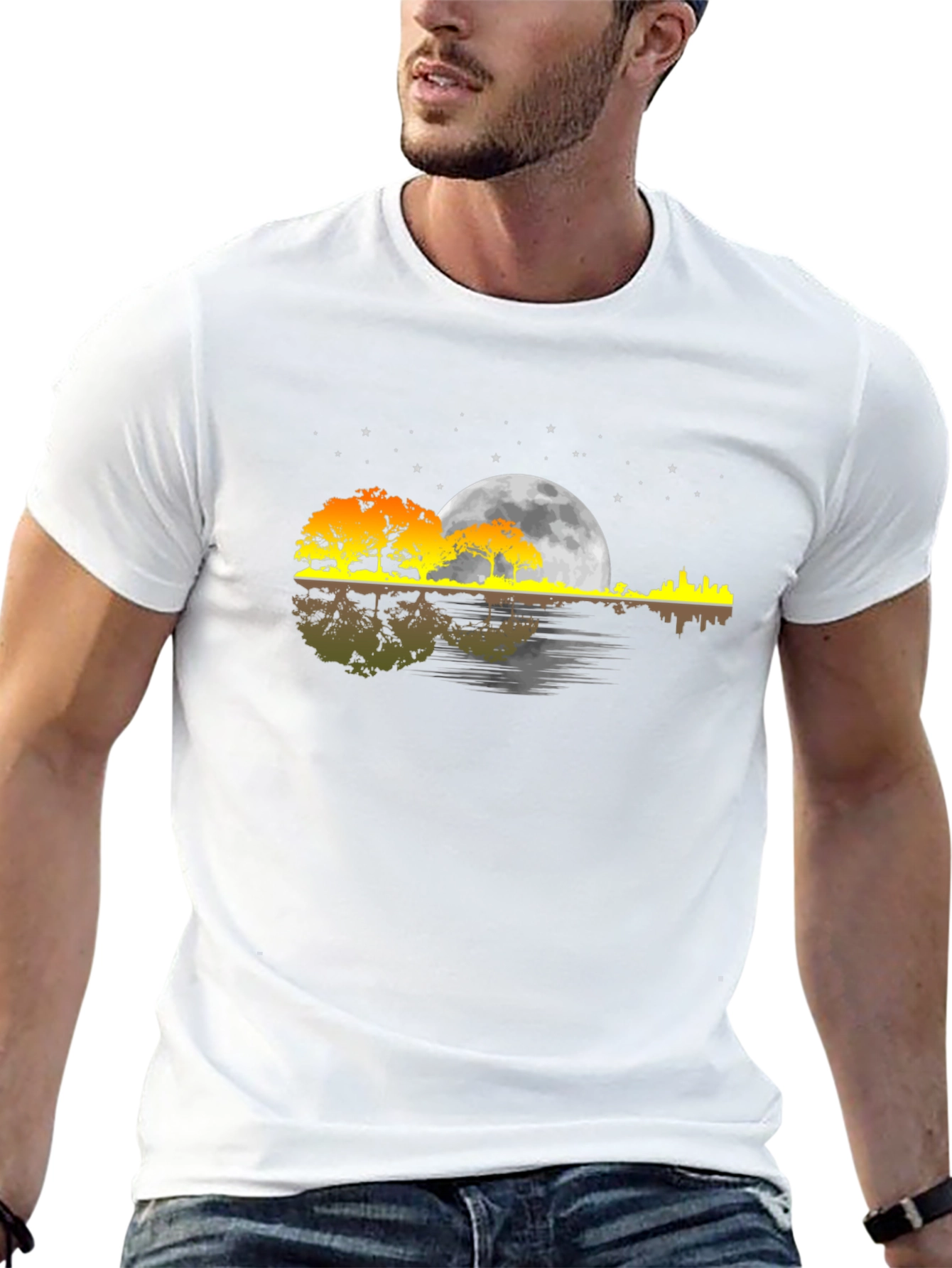 Sunset Guitar Graphic Tee
