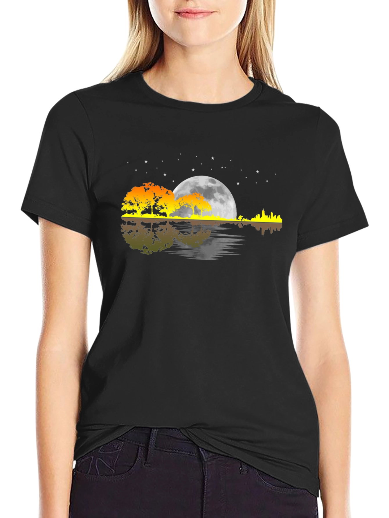 Sunset Guitar Graphic Tee