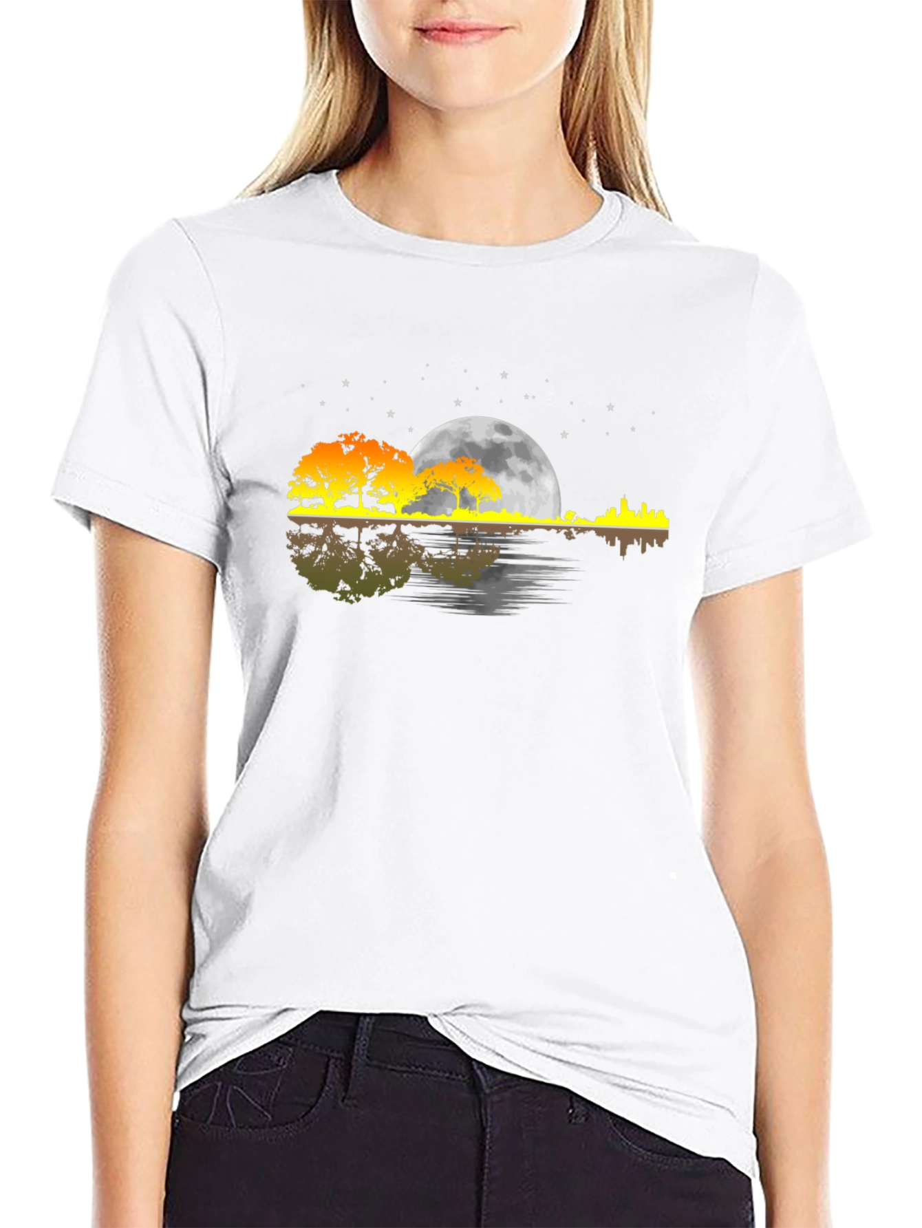 Sunset Guitar Graphic Tee