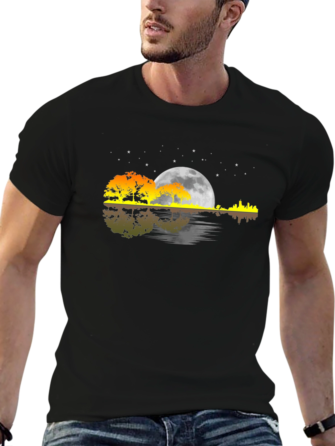Sunset Guitar Graphic Tee