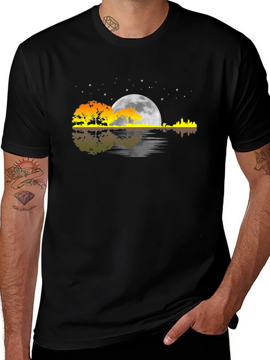 Sunset Guitar Graphic Tee