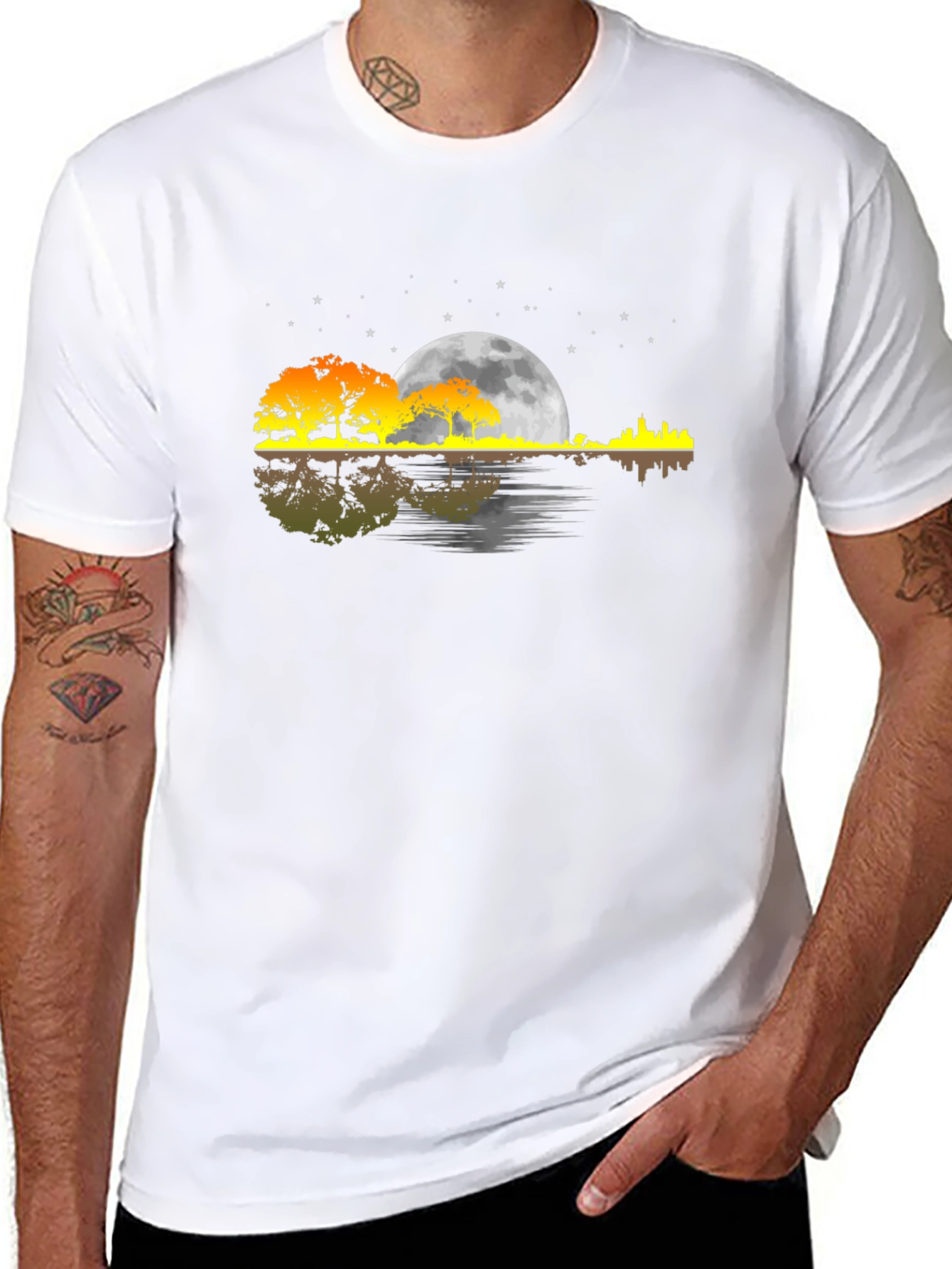 Sunset Guitar Graphic Tee