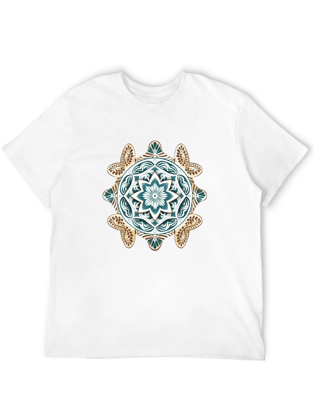 Mandala Graphic Print Black T-Shirt