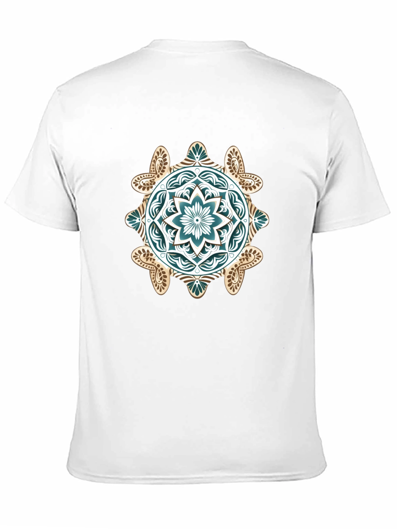 Mandala Graphic Print Black T-Shirt