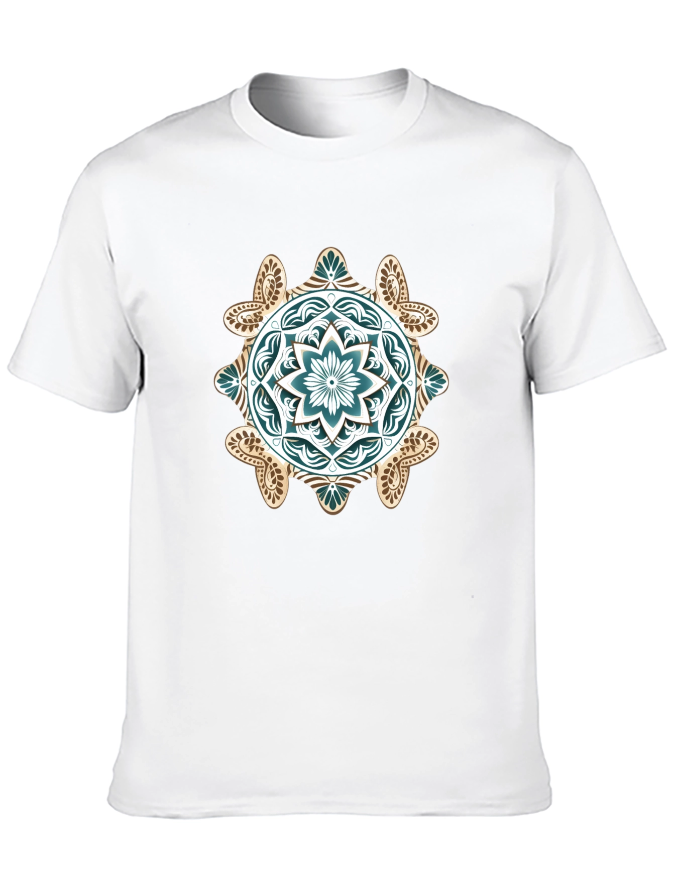 Mandala Graphic Print Black T-Shirt