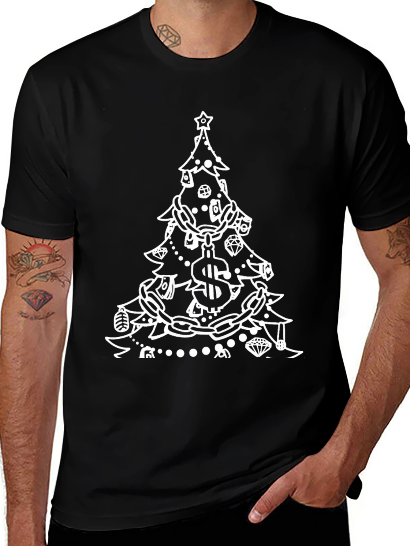 Money Tree Graphic Tee - Black