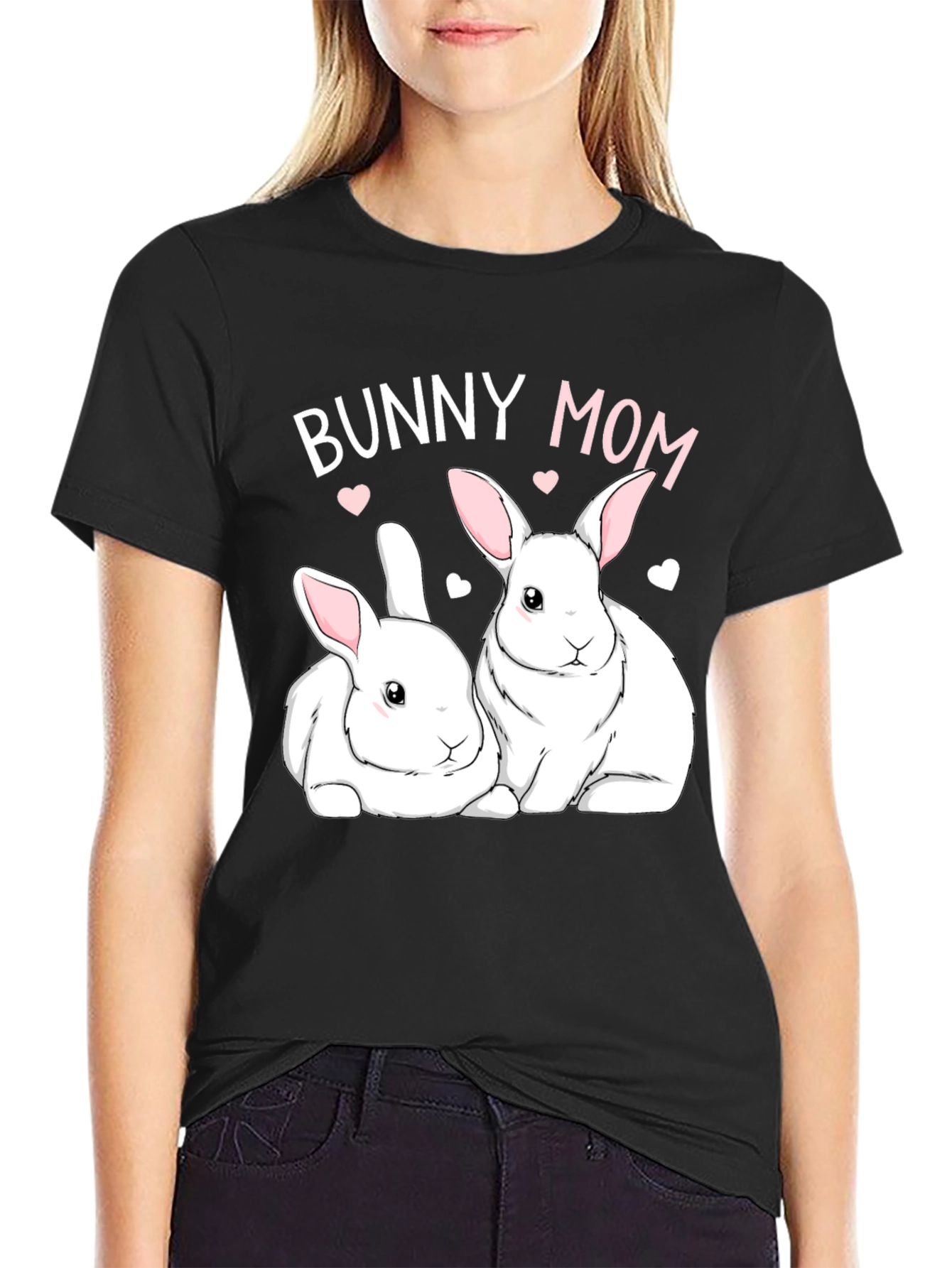 Bunny Mom T-Shirt - Cute Rabbit Graphic Tee
