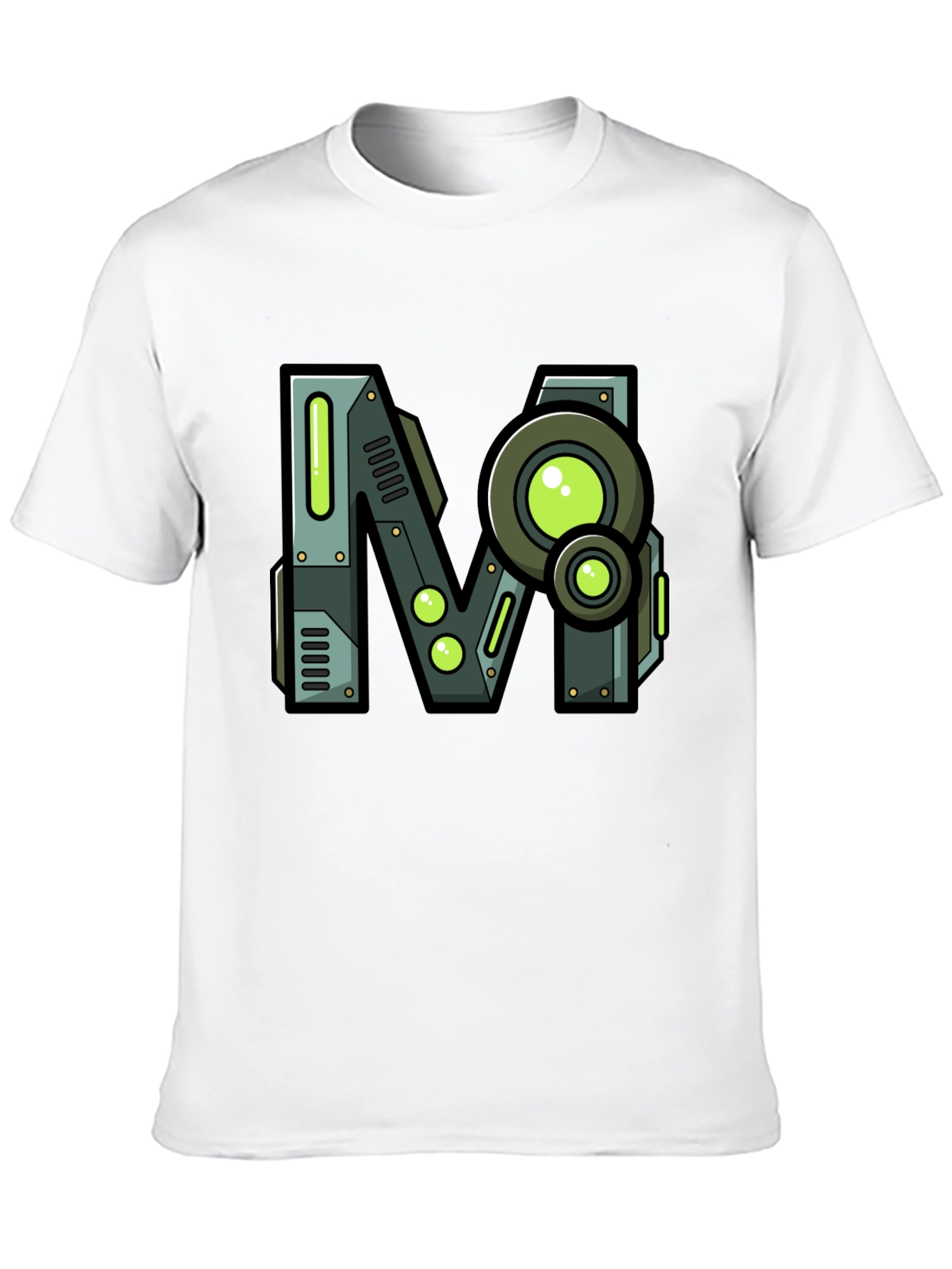 Steampunk M Graphic Print Black T-Shirt