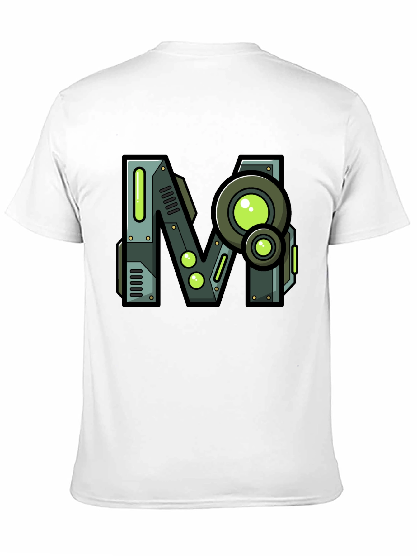 Steampunk M Graphic Print Black T-Shirt