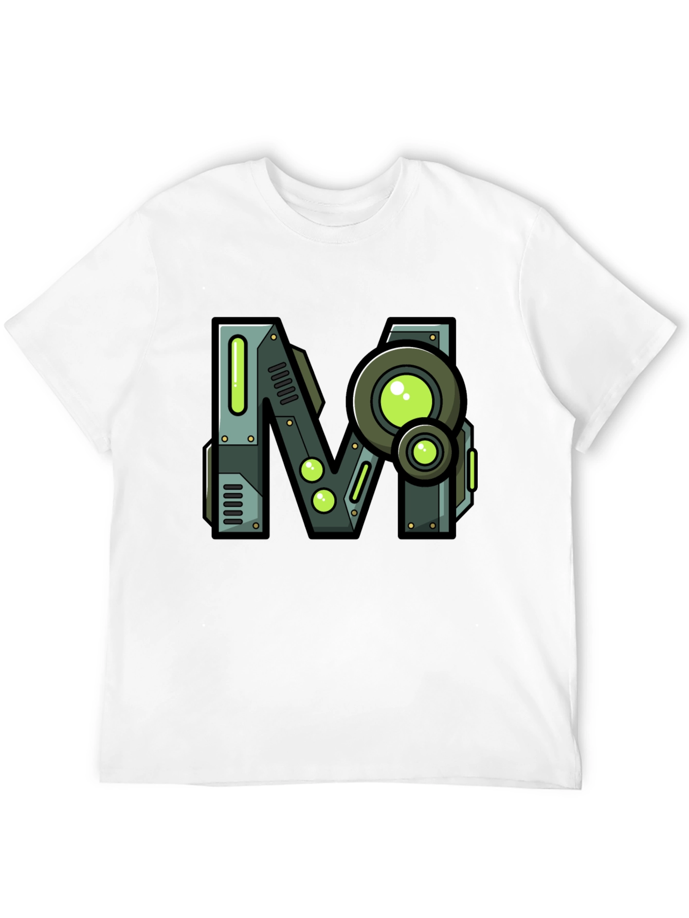Steampunk M Graphic Print Black T-Shirt