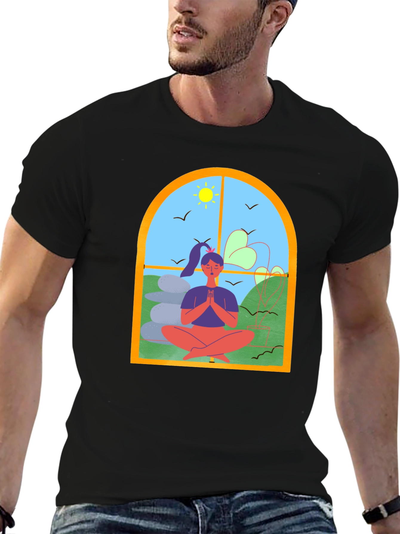 Meditative Window T-Shirt