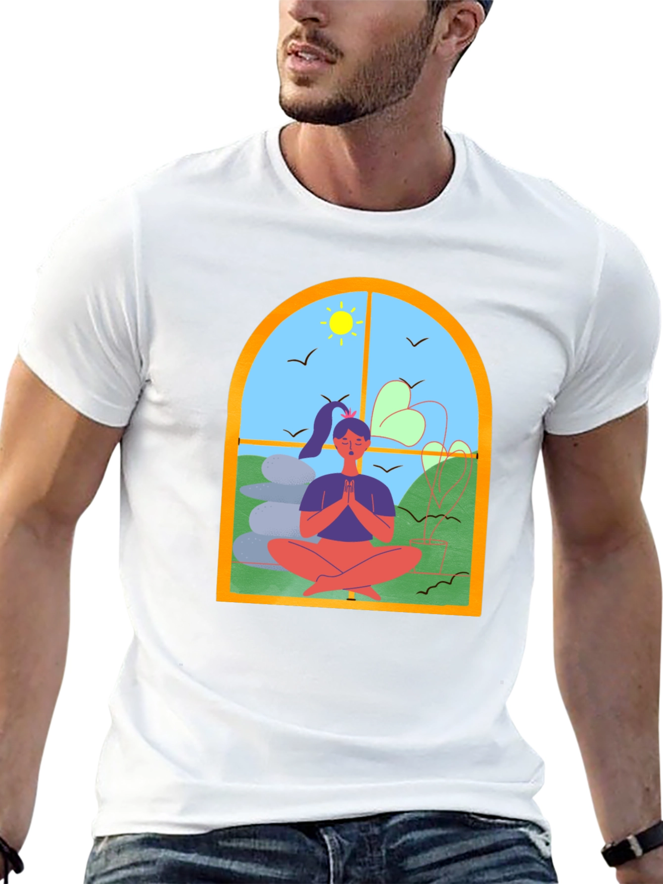 Meditative Window T-Shirt