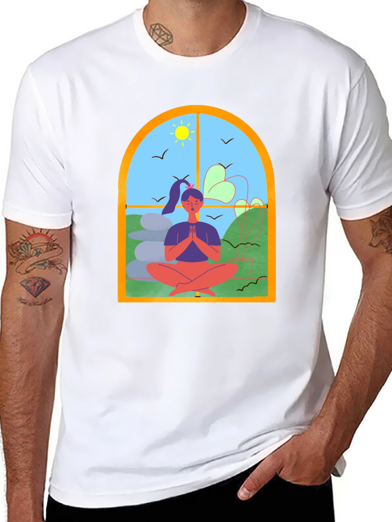 Meditative Window T-Shirt