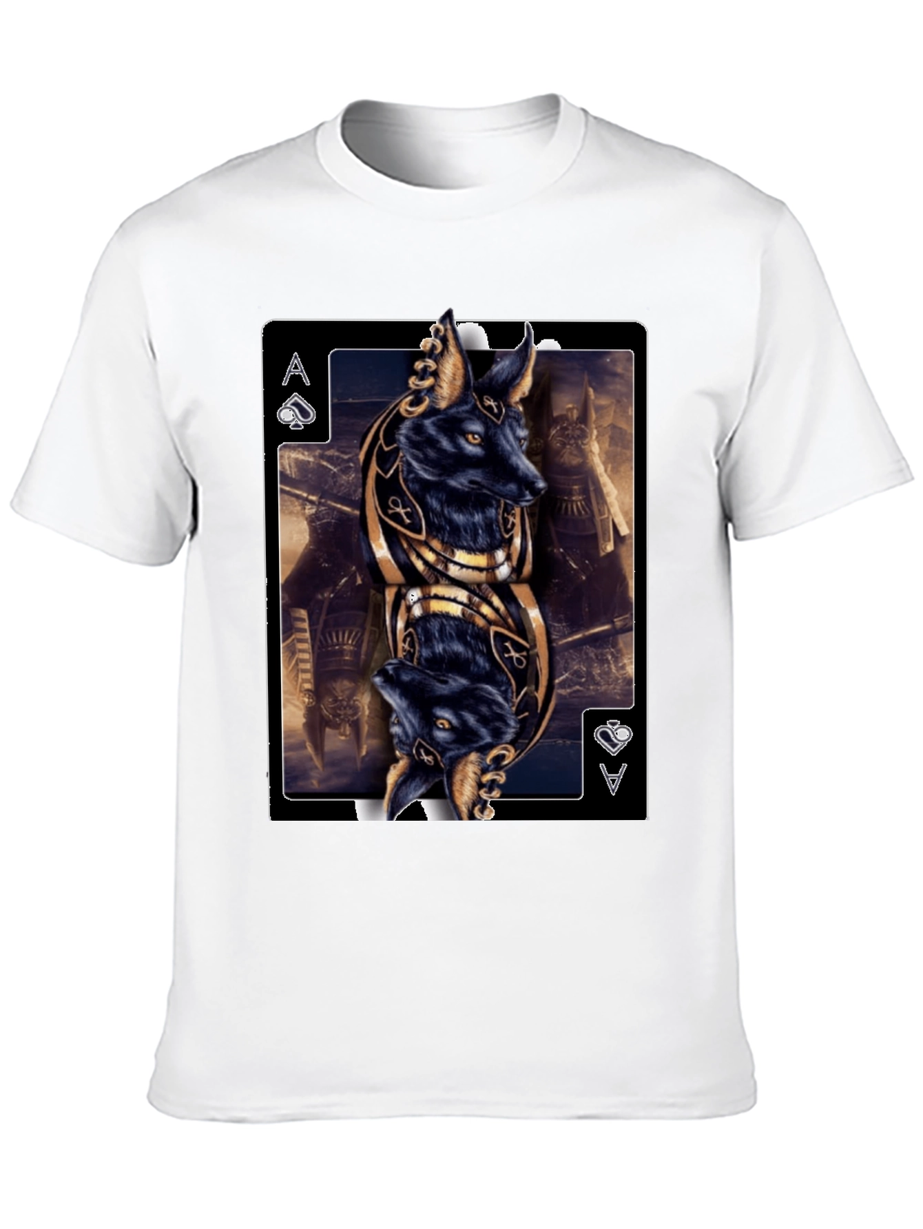 Anubis Ace of Spades Graphic T-Shirt
