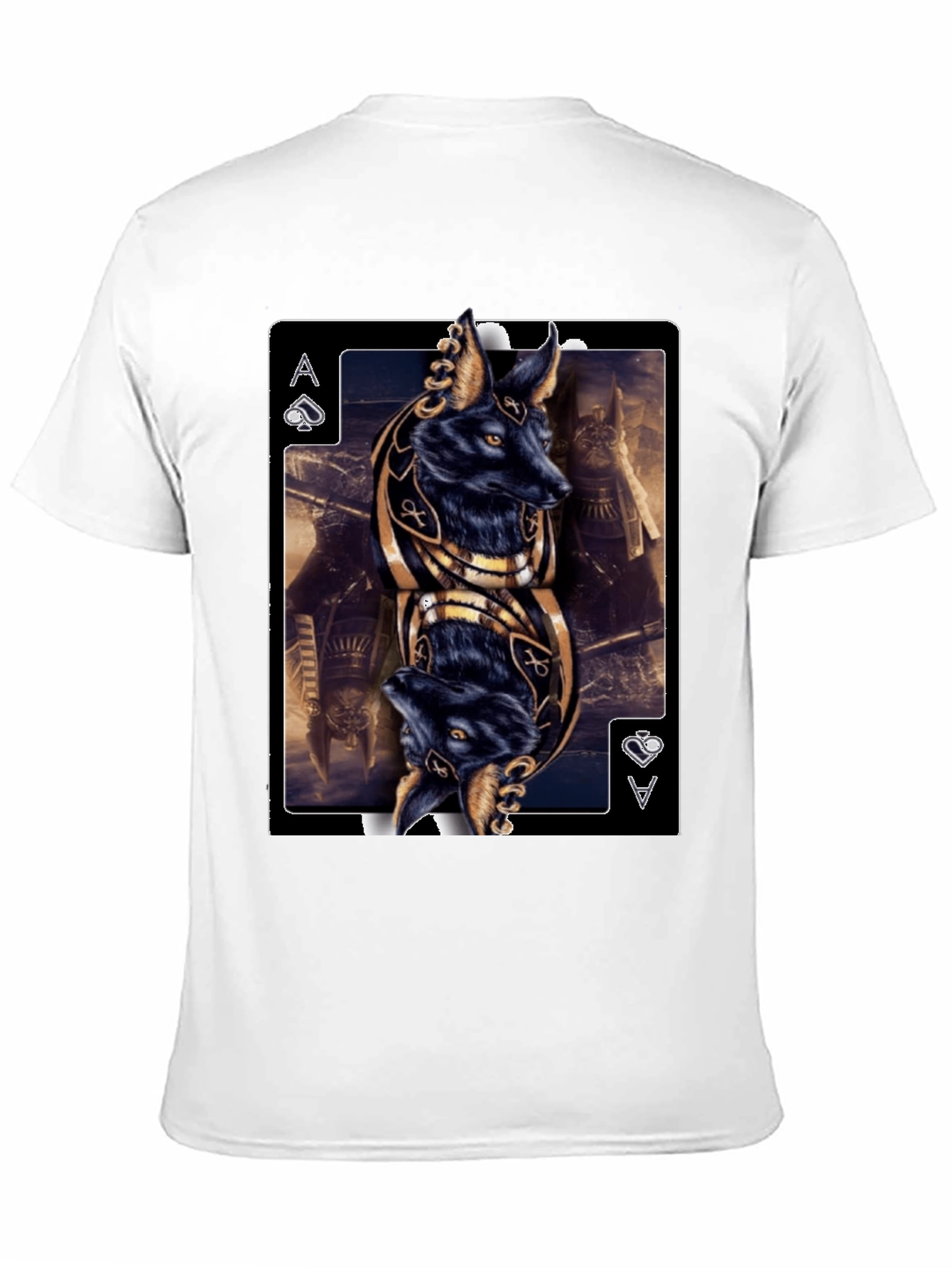 Anubis Ace of Spades Graphic T-Shirt