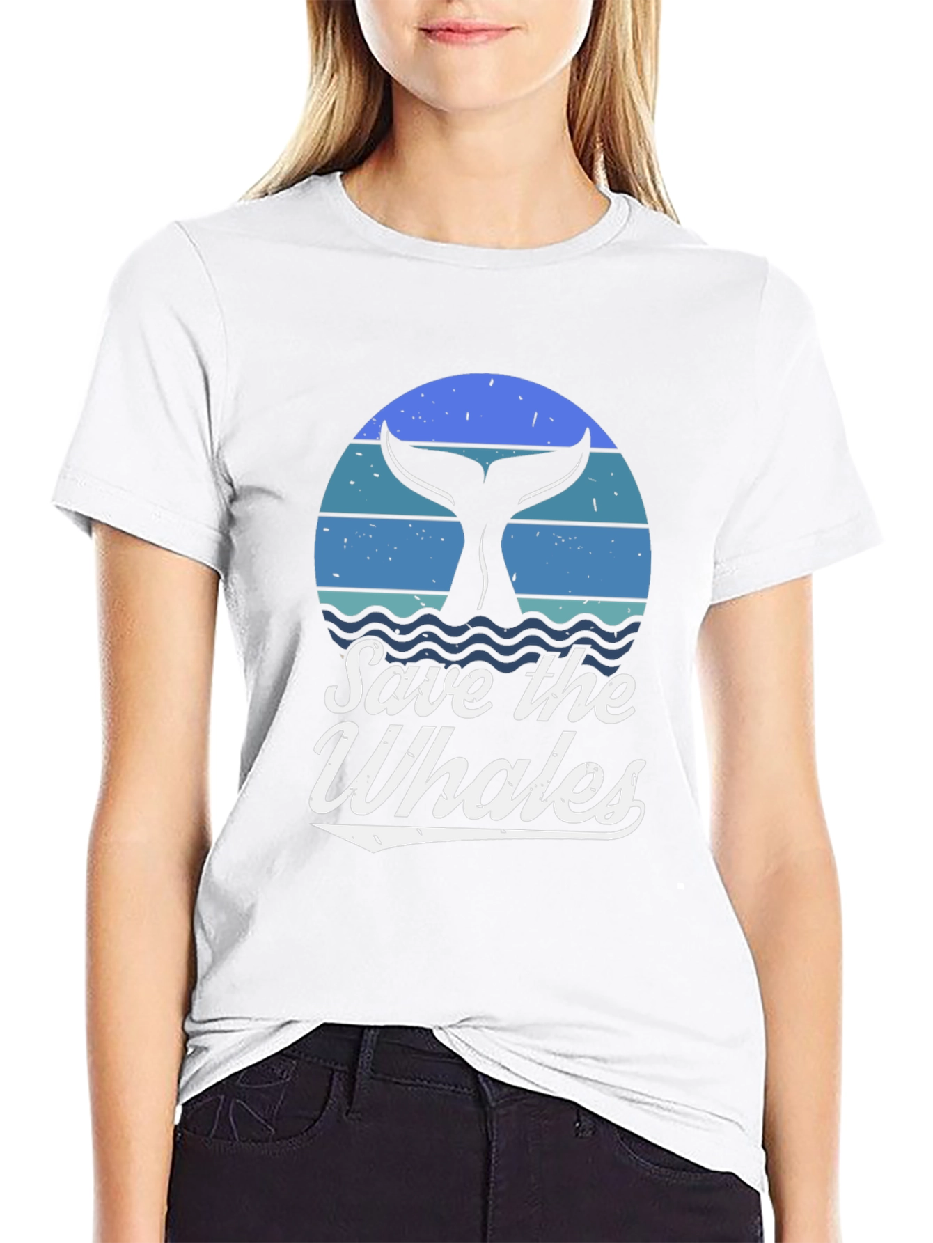Save the Whales Graphic T-Shirt