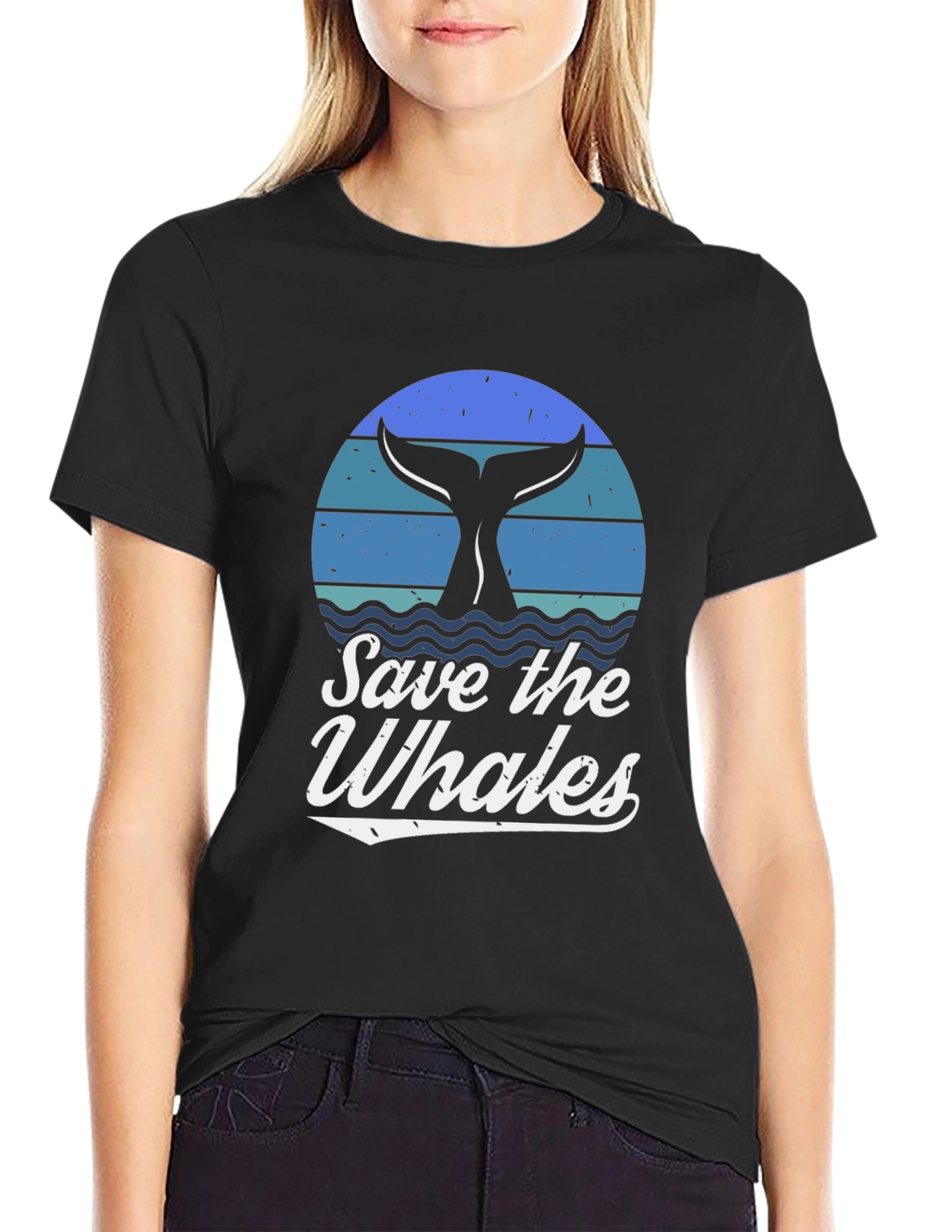 Save the Whales Graphic T-Shirt