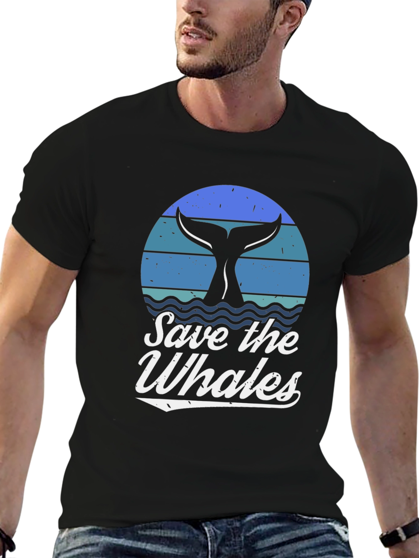 Save the Whales Graphic T-Shirt