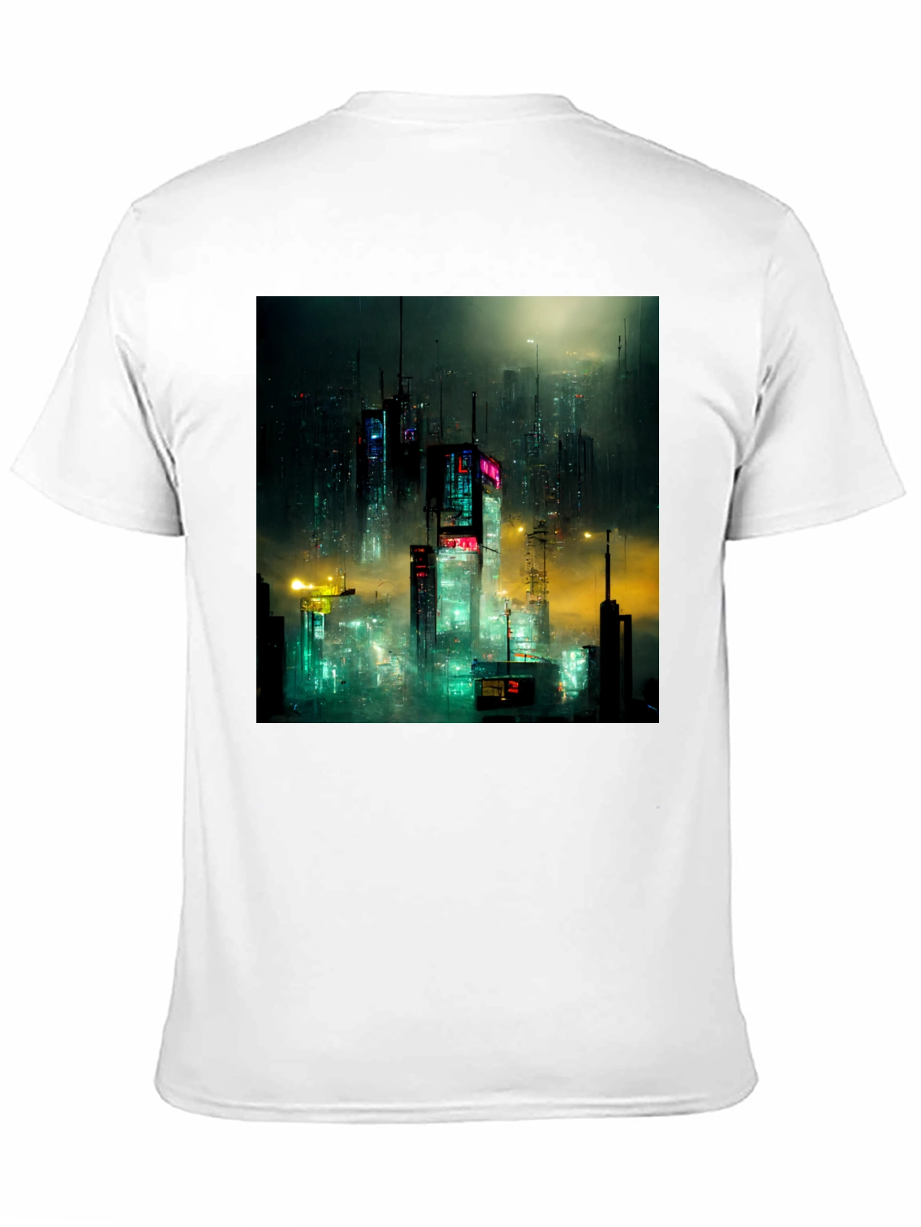 Cyberpunk Cityscape Graphic Tee - Urban Style