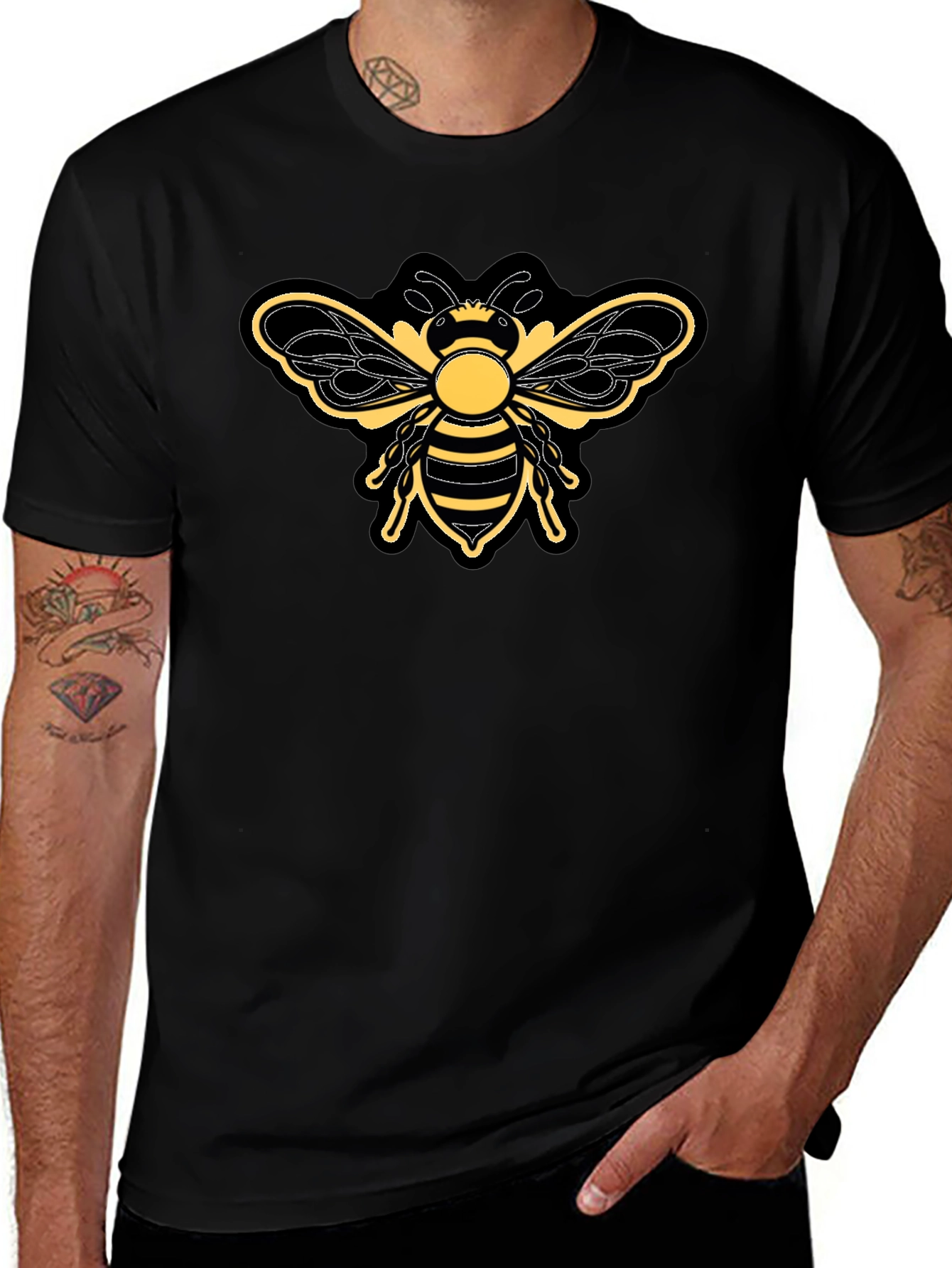 Bumble Bee Graphic T-Shirt - Black
