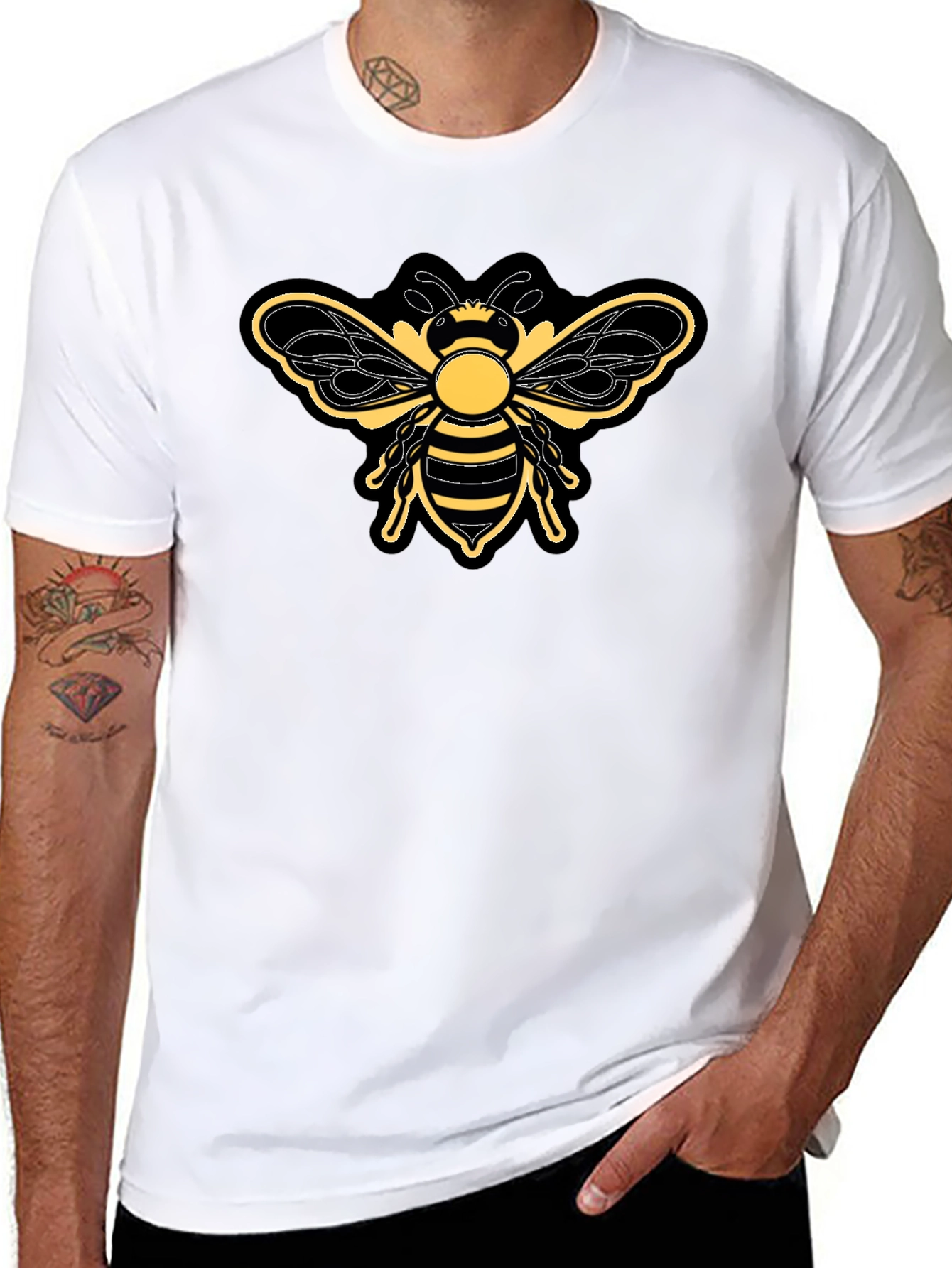 Bumble Bee Graphic T-Shirt - Black