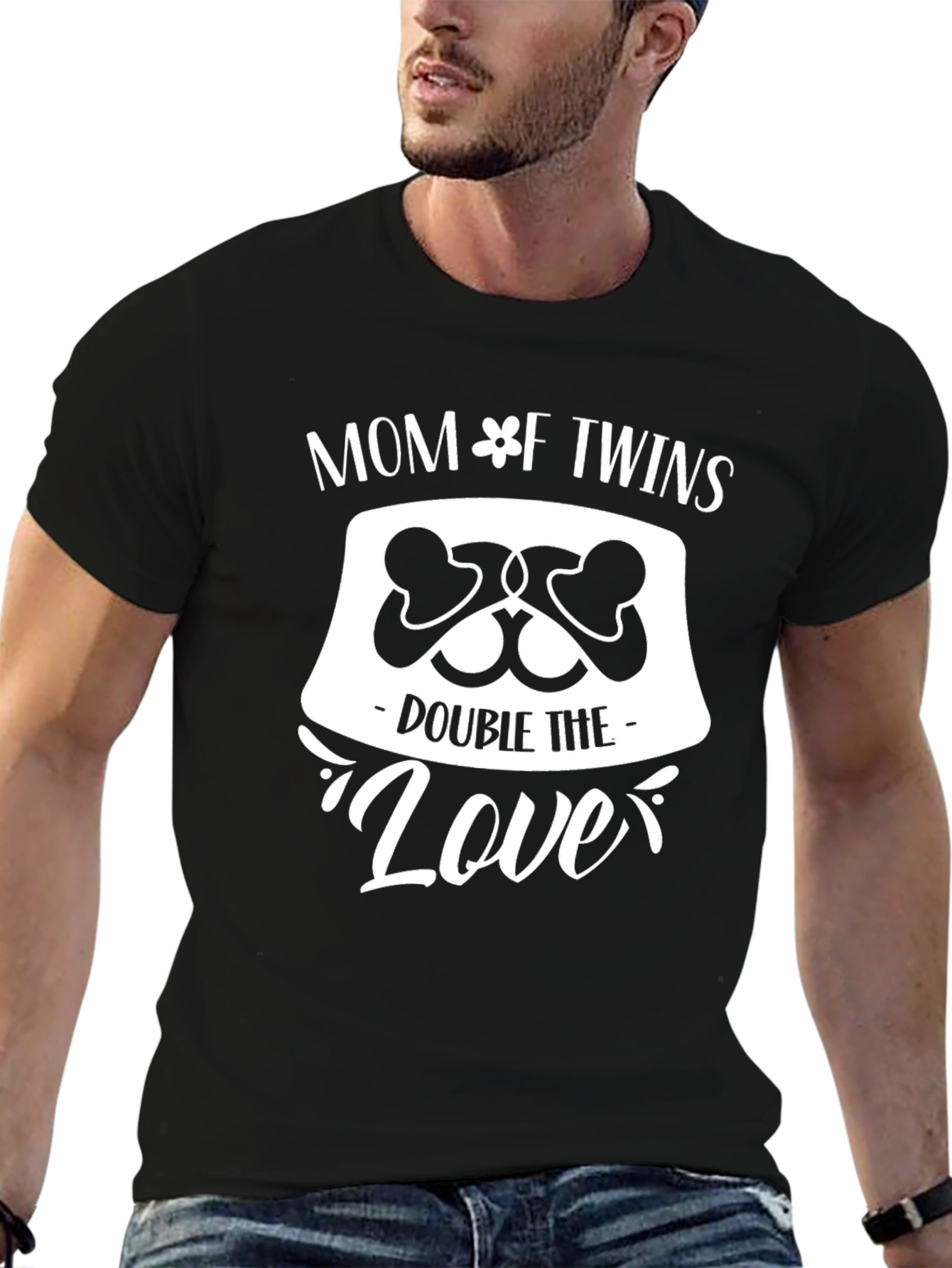 Mom of Twins - Double The Love T-Shirt