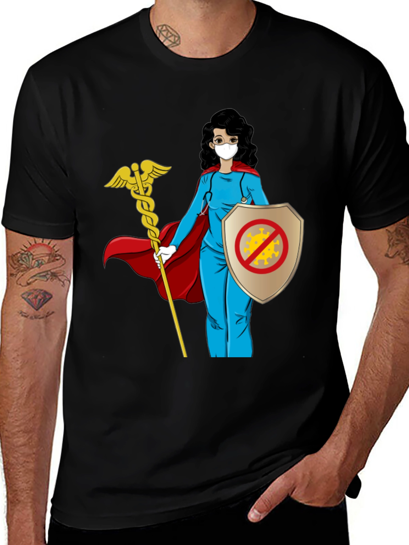 Hero Nurse T-Shirt: Protect Against Viruses