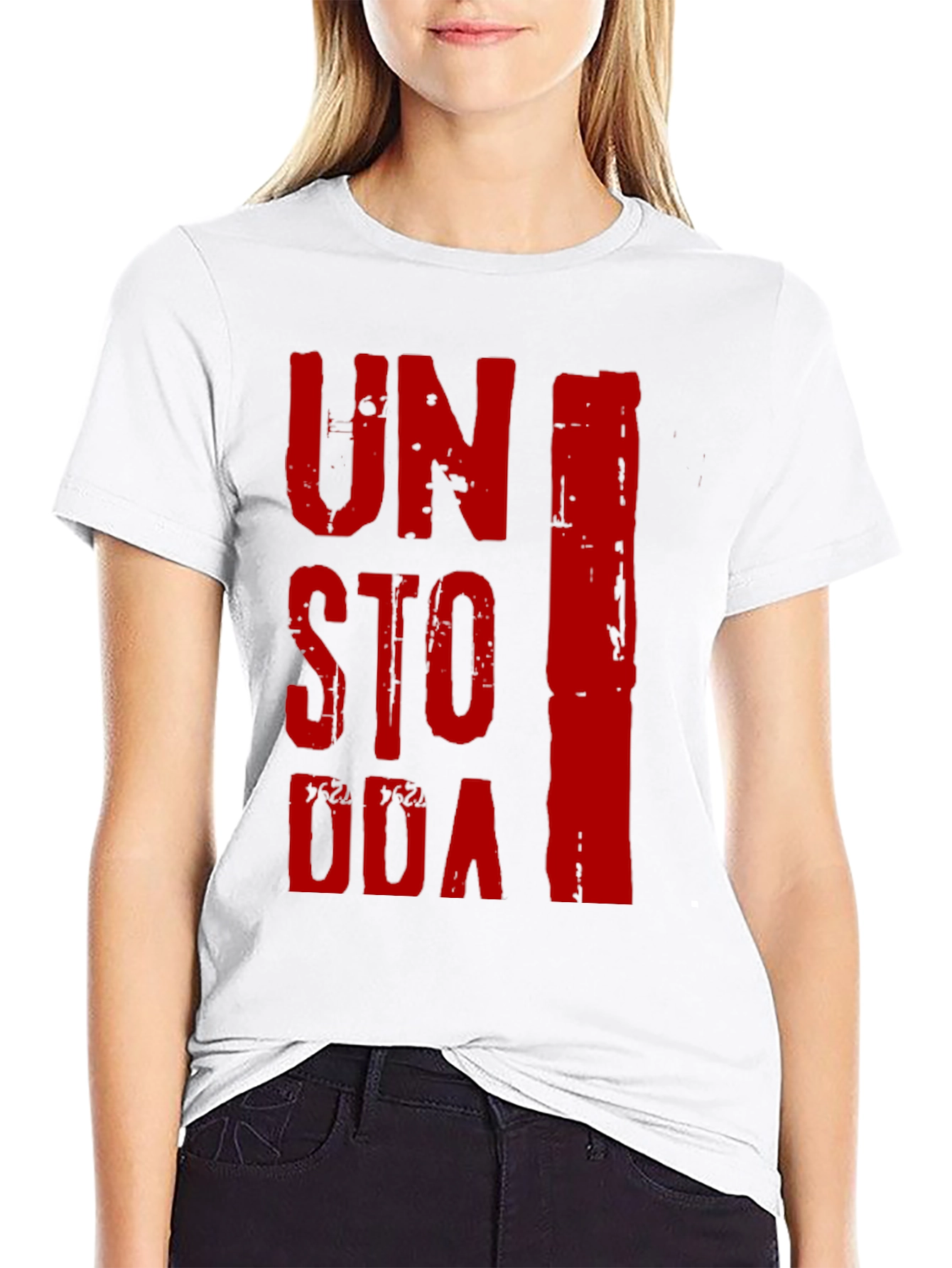 Unstoppable Graphic Print Black T-Shirt