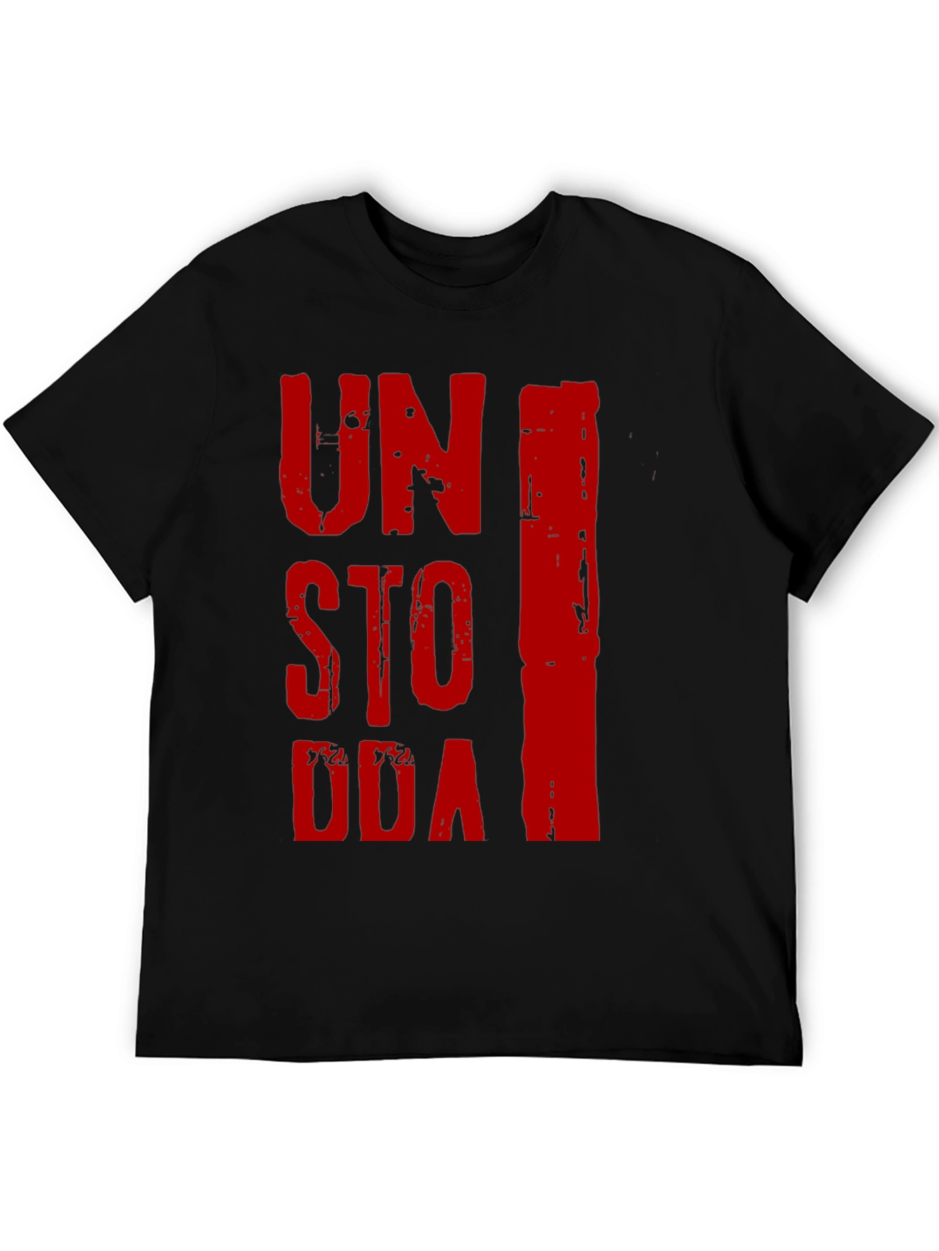 Unstoppable Graphic Print Black T-Shirt