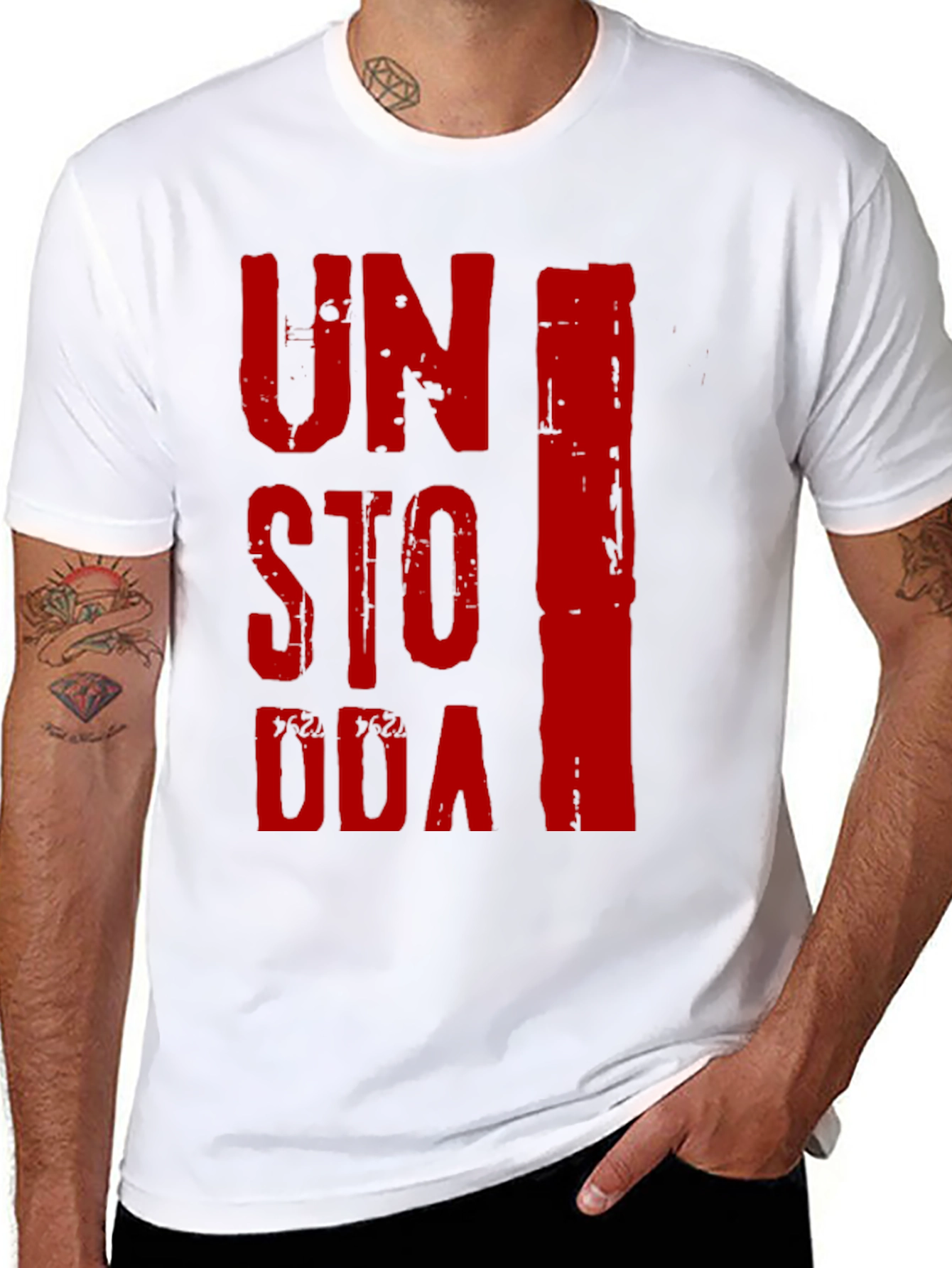 Unstoppable Graphic Print Black T-Shirt