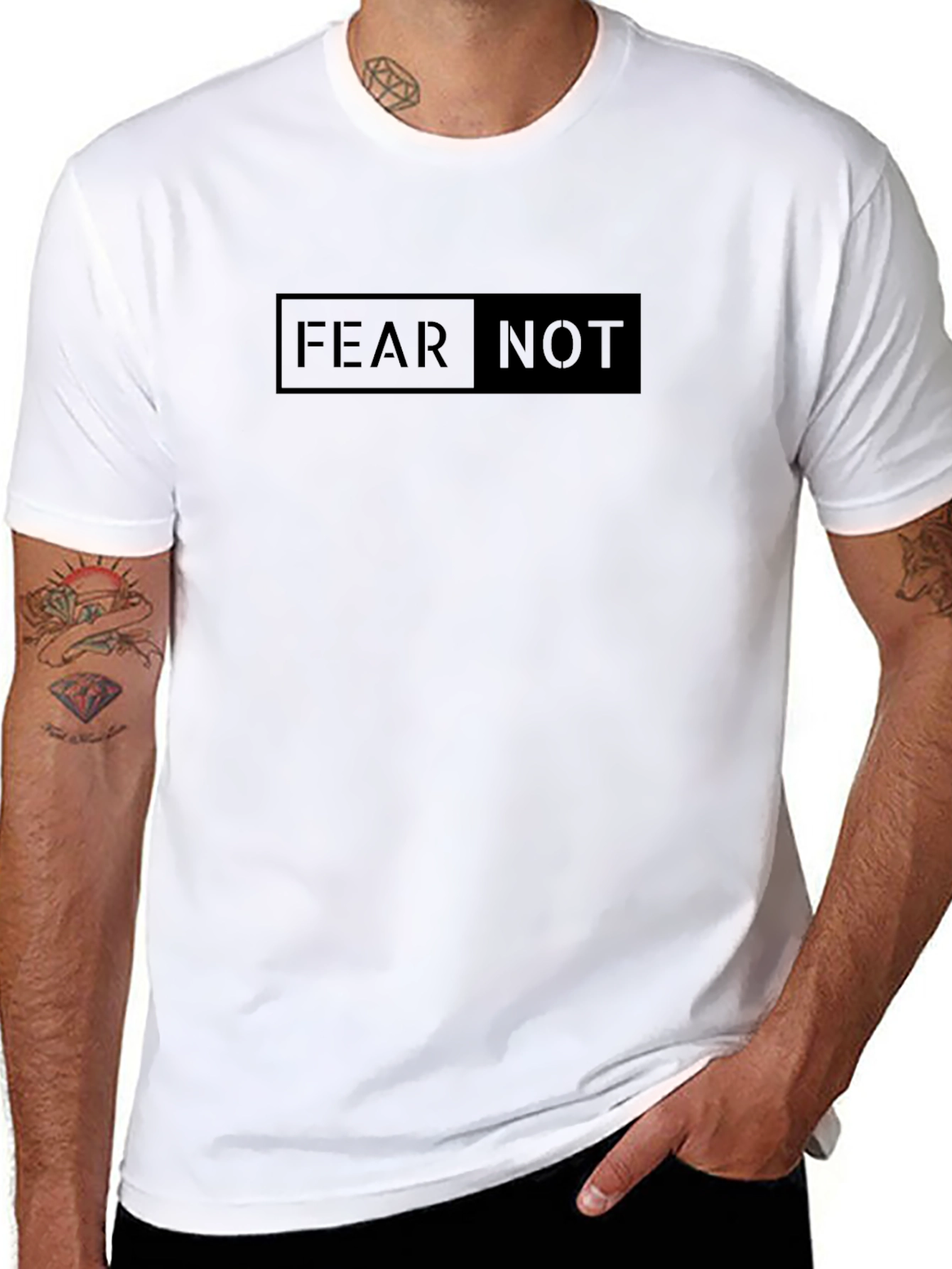 Fear Not Graphic Tee - Unisex Black T-Shirt