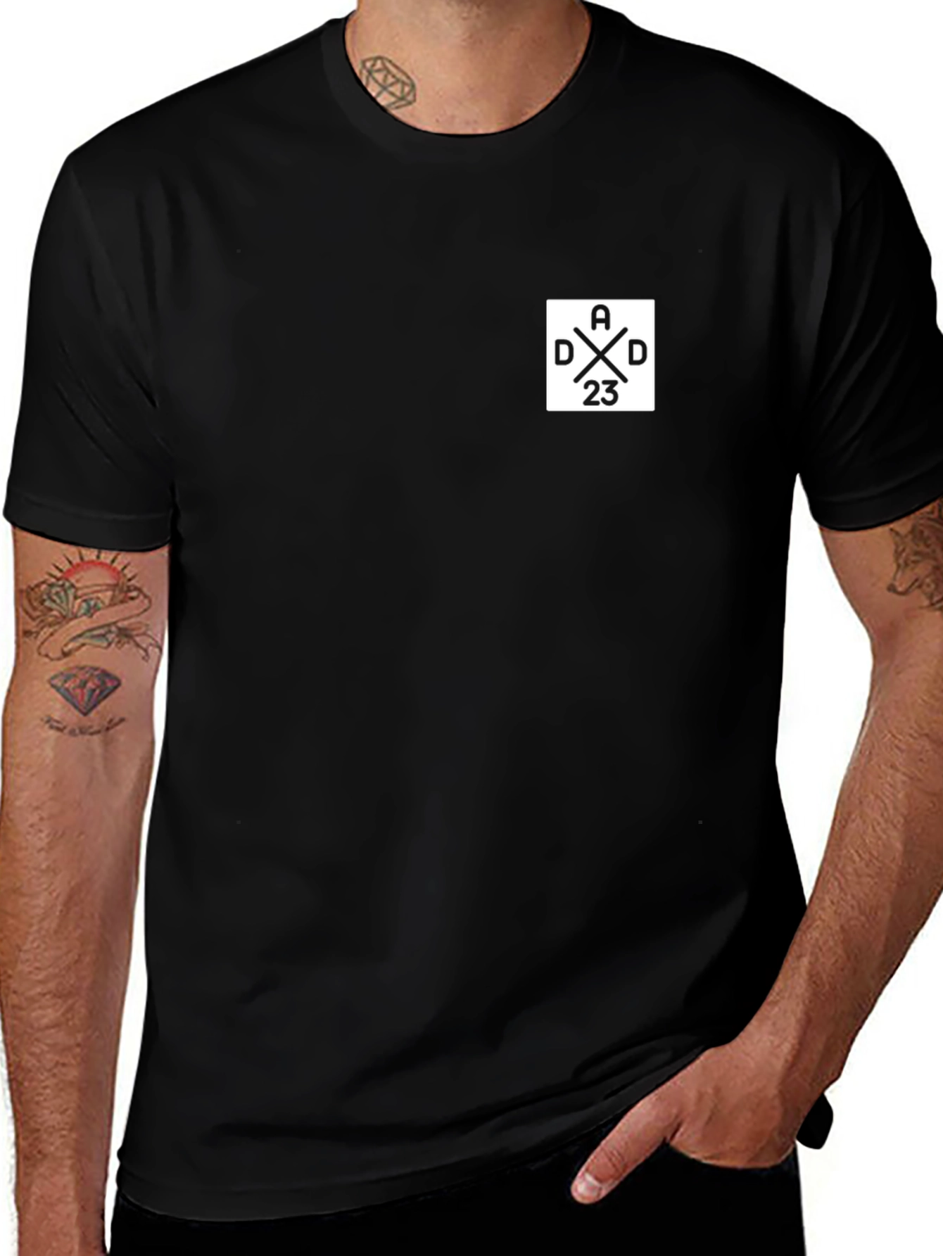 ADD23 Graphic Tee - Mens Black Casual T-Shirt