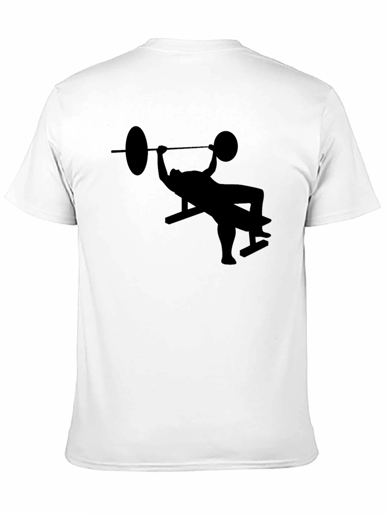 Black Bench Press Graphic Tee - Workout Shirt