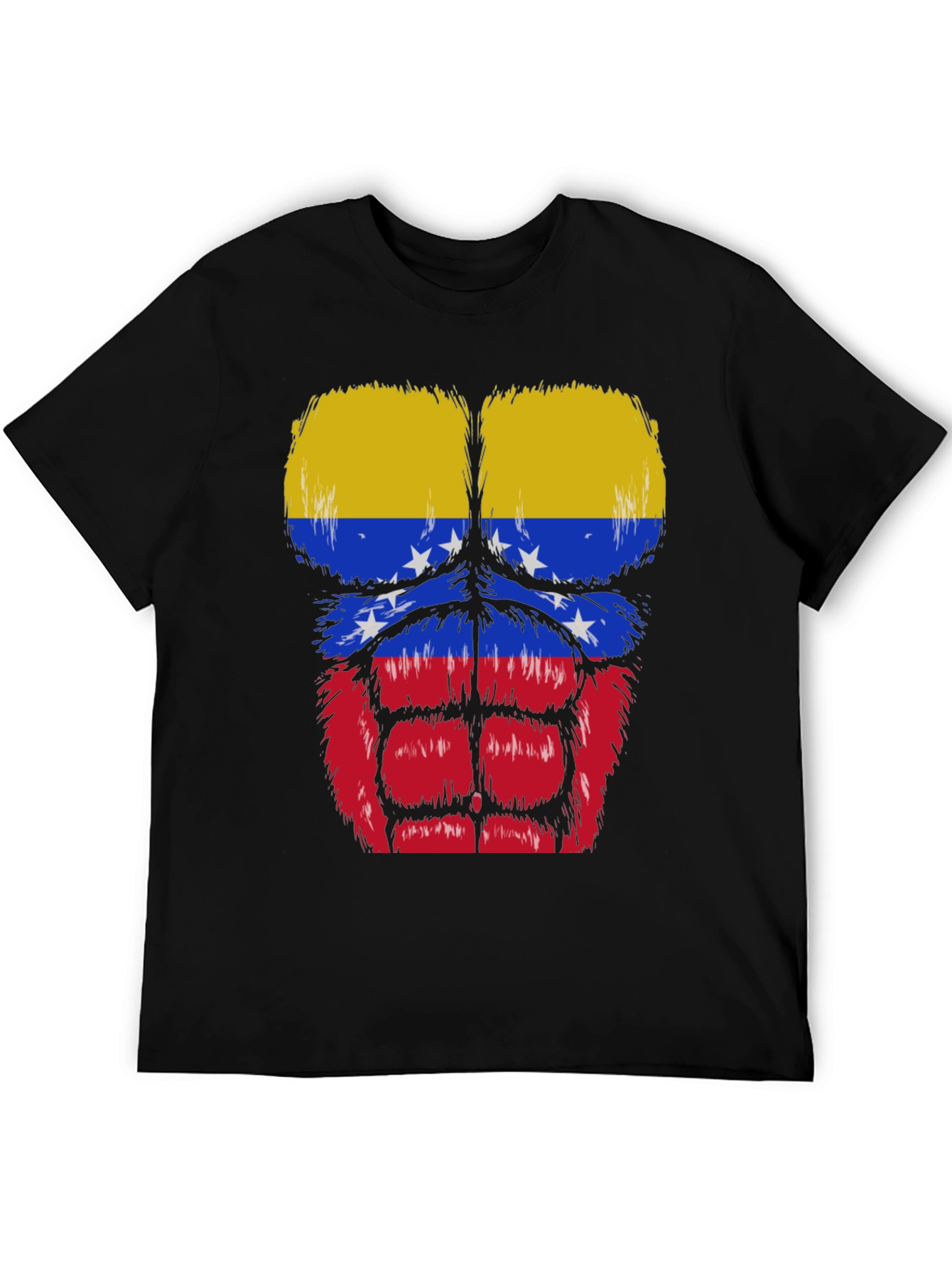 Venezuela Flag Muscle Graphic T-Shirt