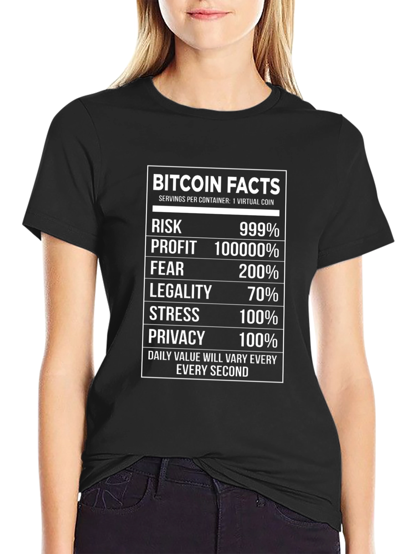 Bitcoin Facts T-Shirt - Crypto Investment Humor