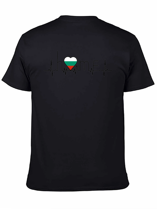 Bulgaria Flag Heartbeat T-Shirt
