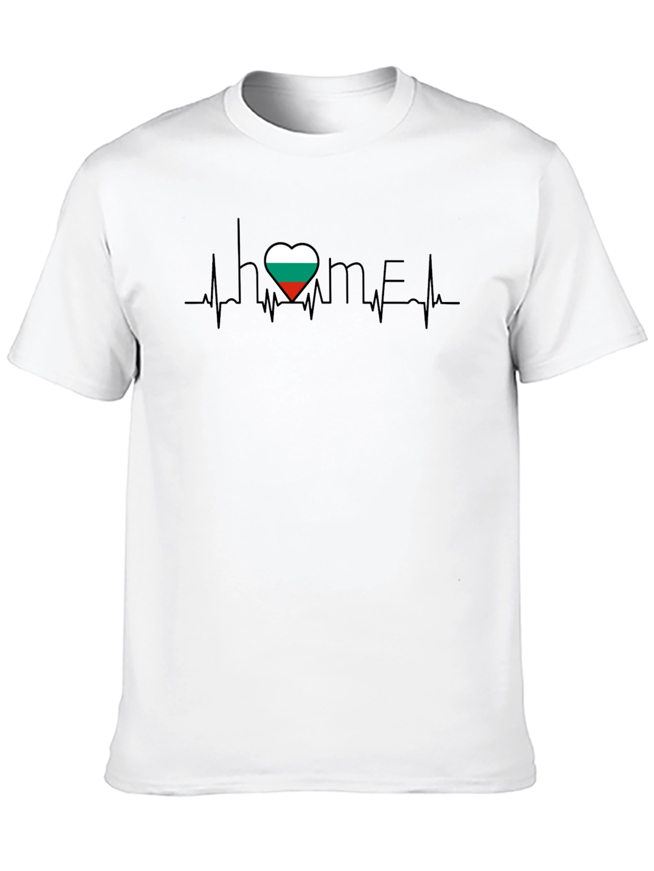 Bulgaria Flag Heartbeat T-Shirt