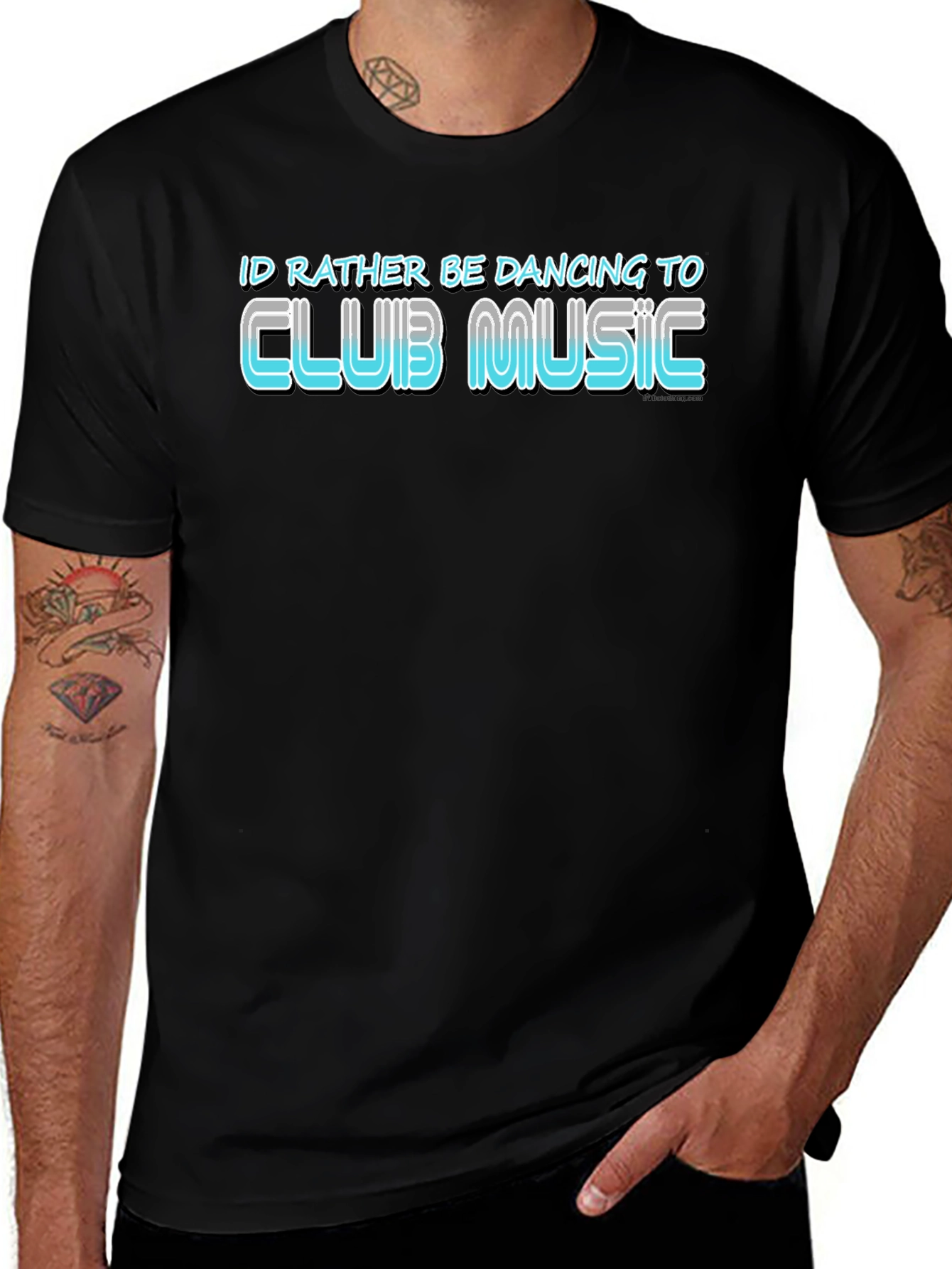 Club Music T-Shirt: Id Rather Be Dancing