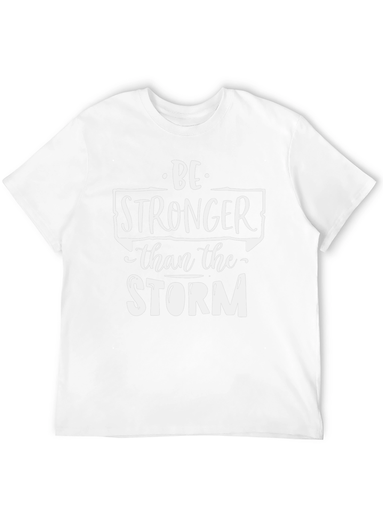 Be Stronger Than The Storm Black Graphic Tee