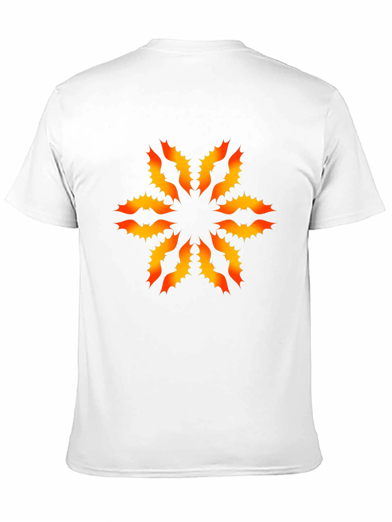 Fiery Floral Graphic Black T-Shirt