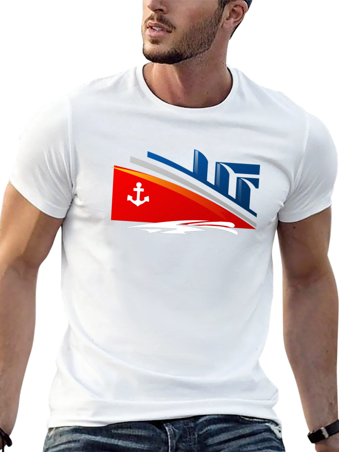 Nautical Cruise T-Shirt - Anchor Design